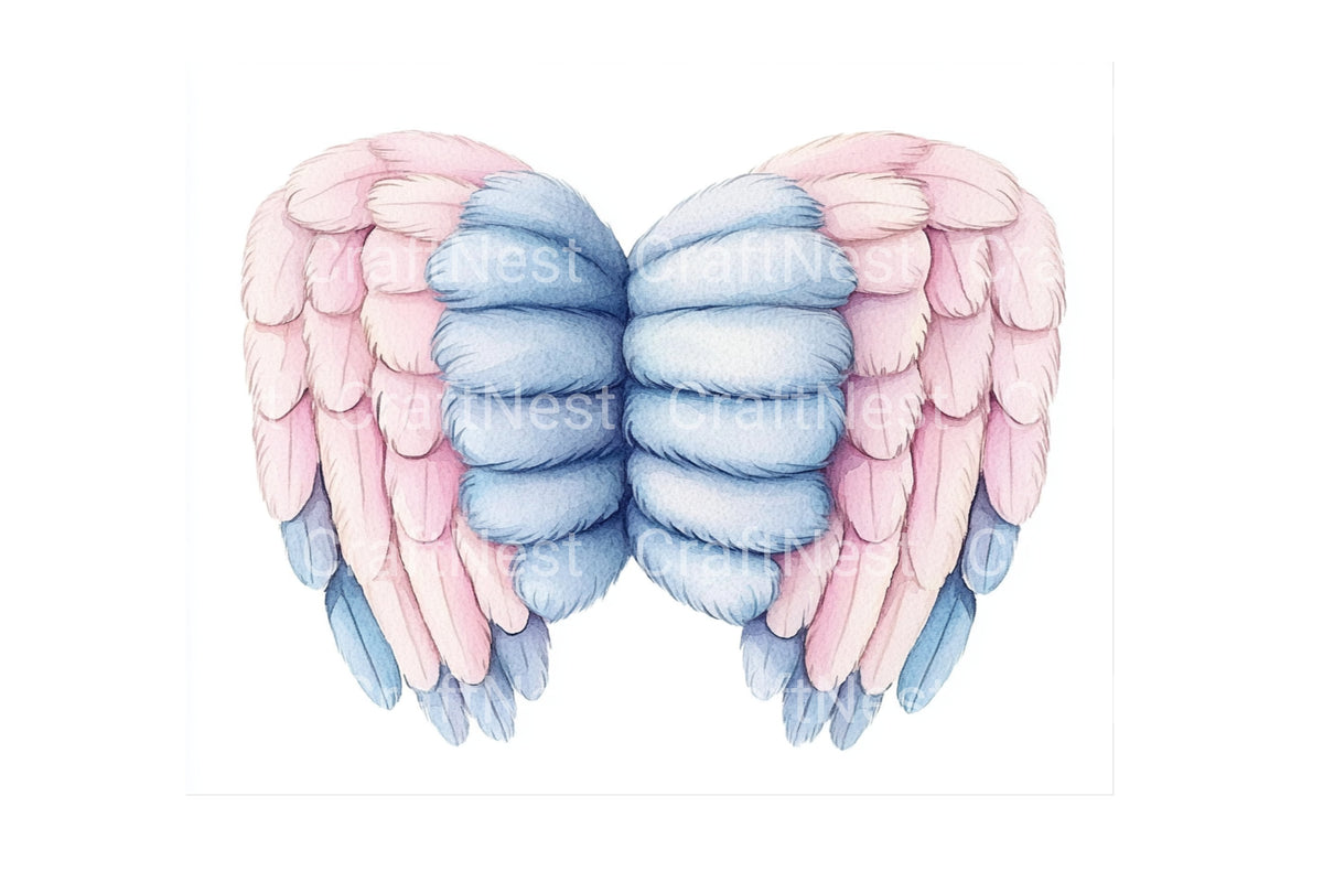 Pastel Feather Clipart Bundle