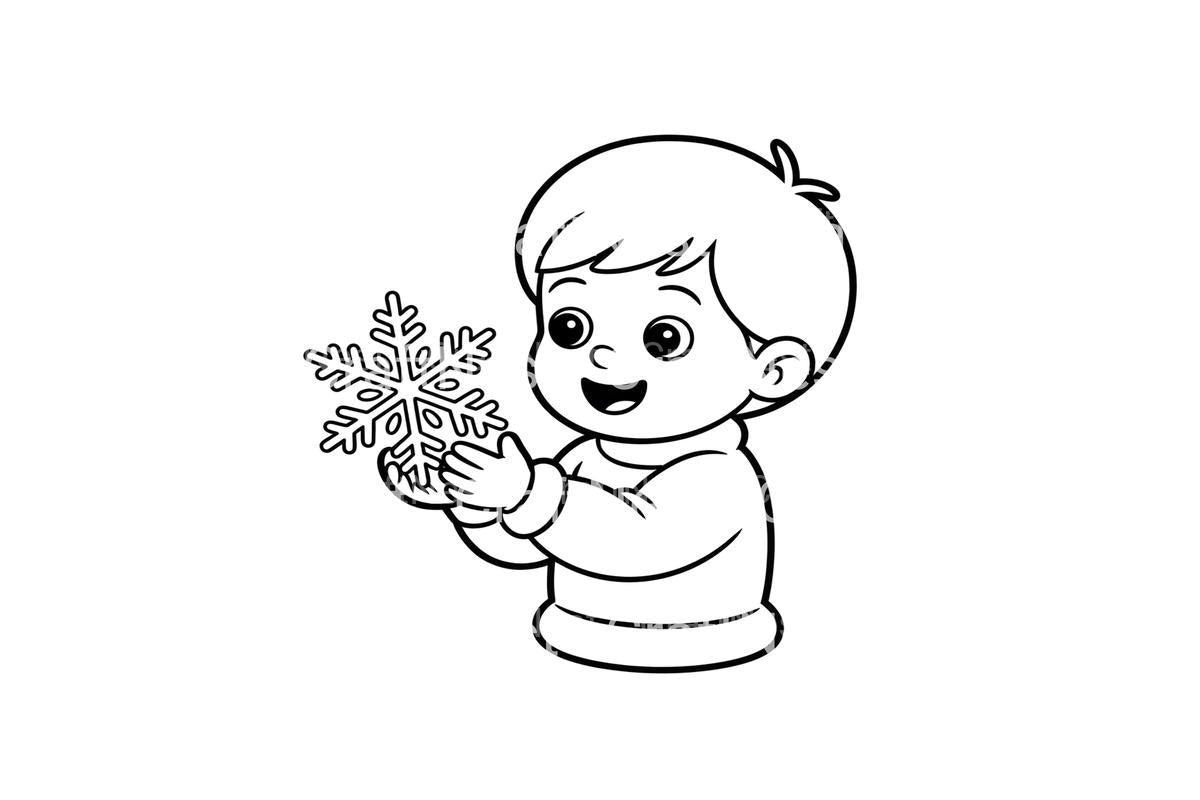 Kids Snowflakes Coloring Books