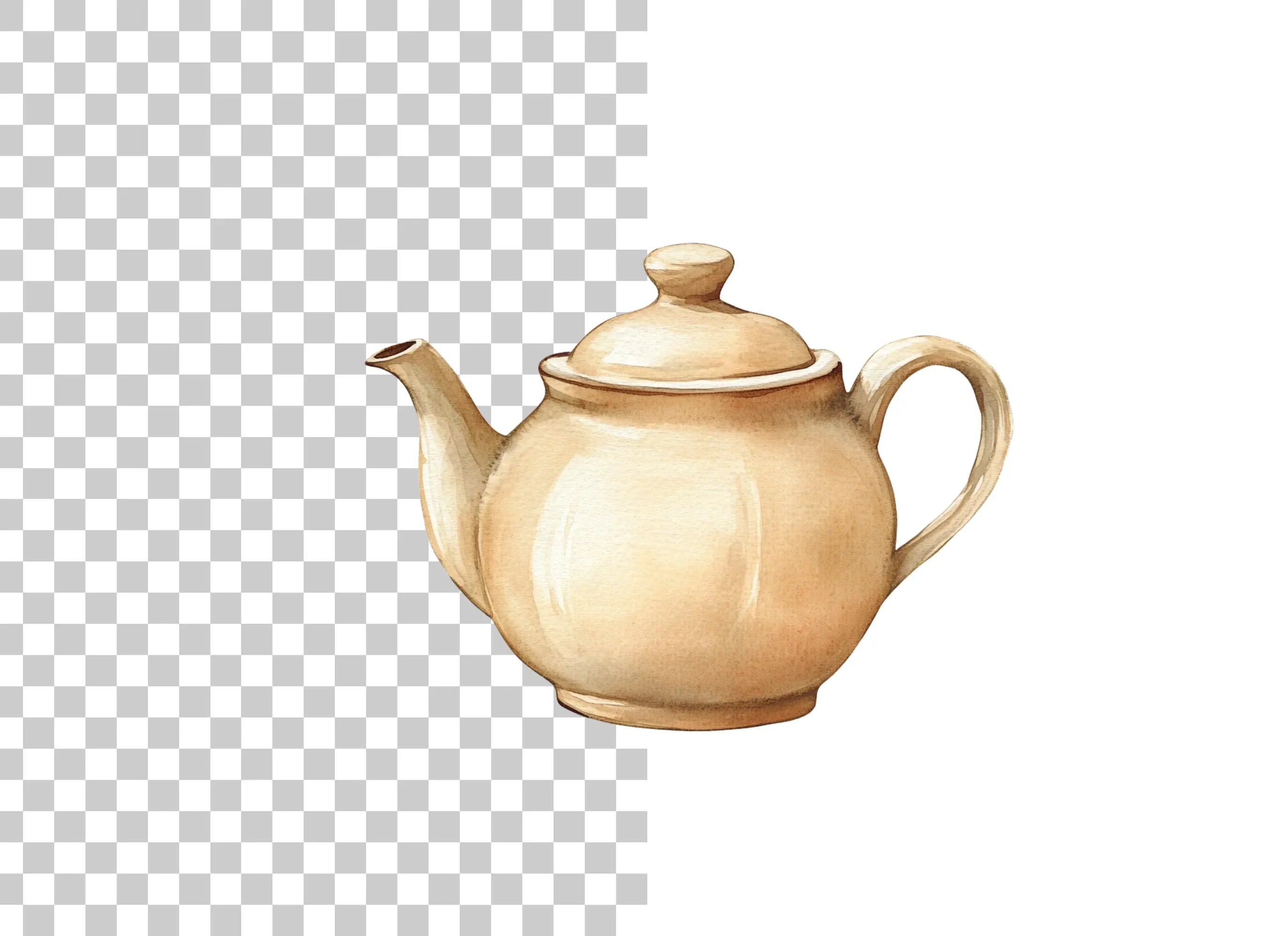 Elegant Teapot Clipart Bundle