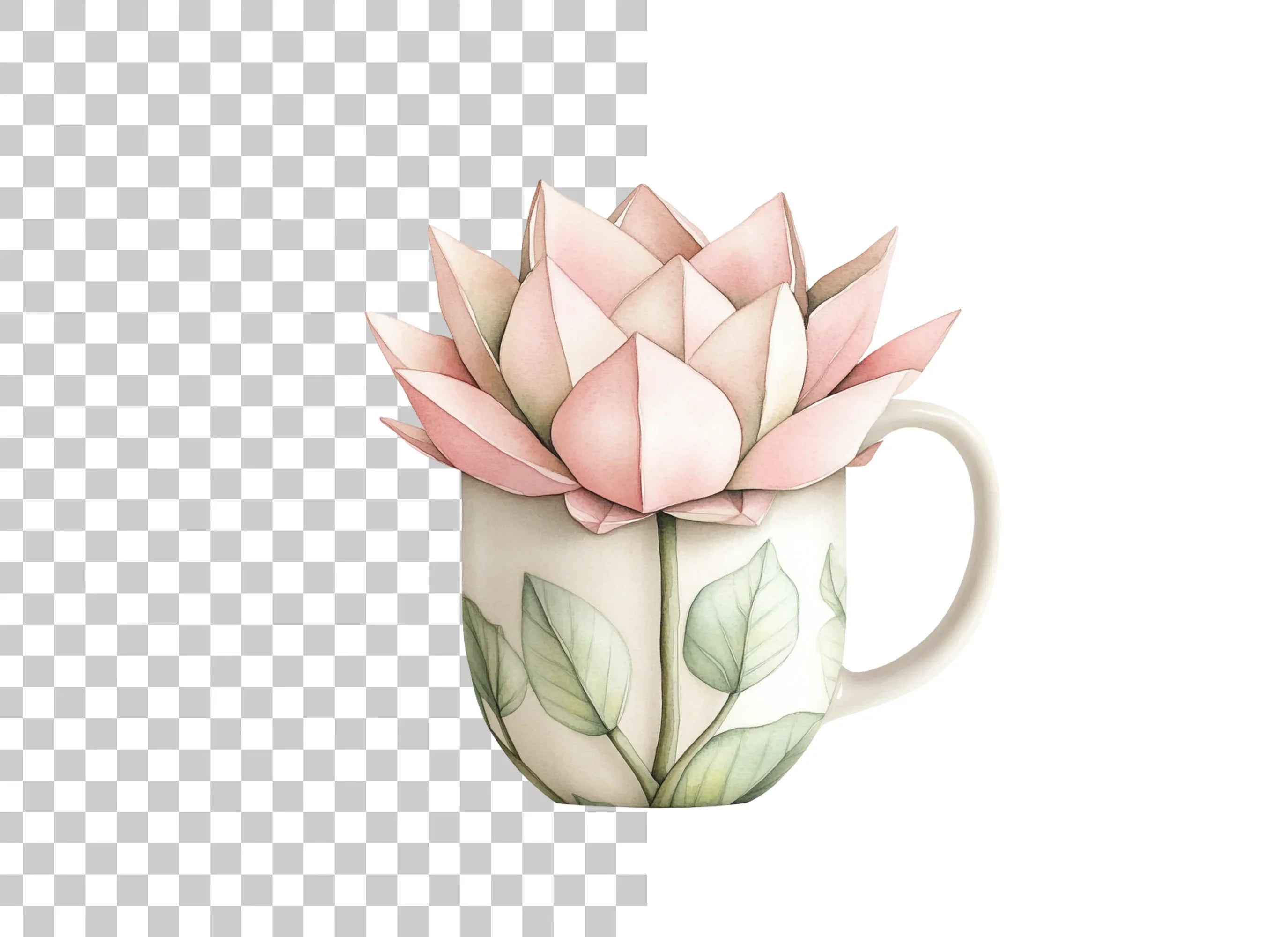 Lotus Flower Clipart Bundle