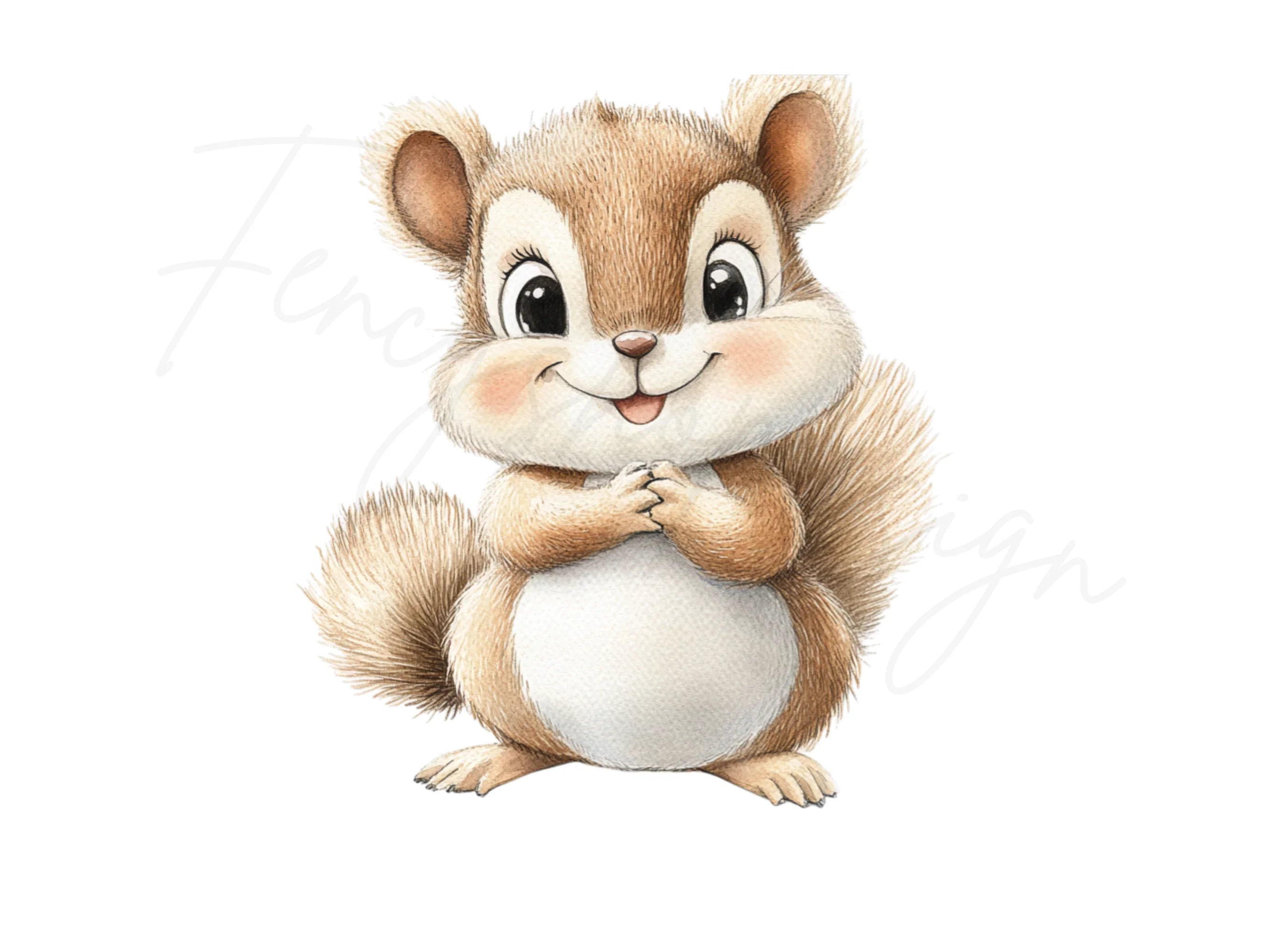Charming Squirrel Clipart Bundle