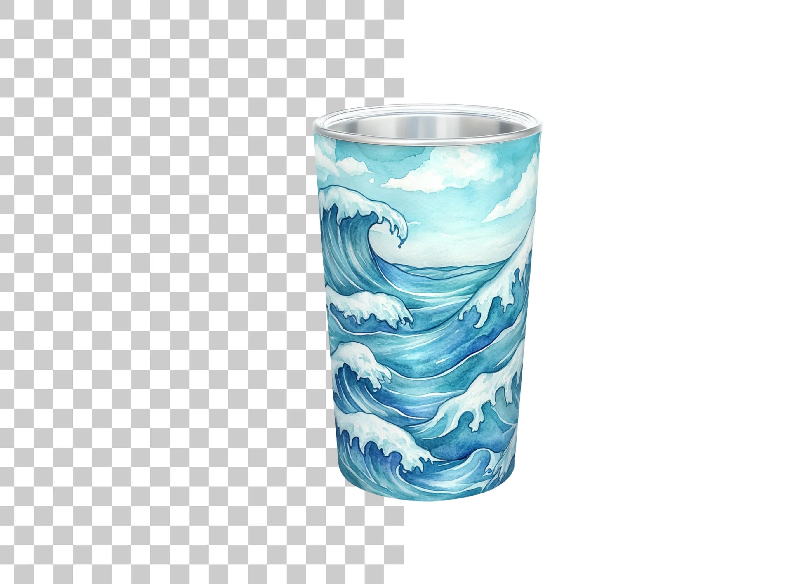 Ocean Wave Tumbler Clipart Bundle