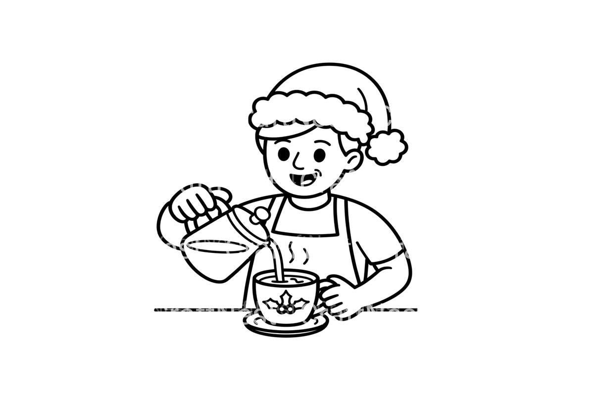 Christmas Hot Chocolate Coloring Books