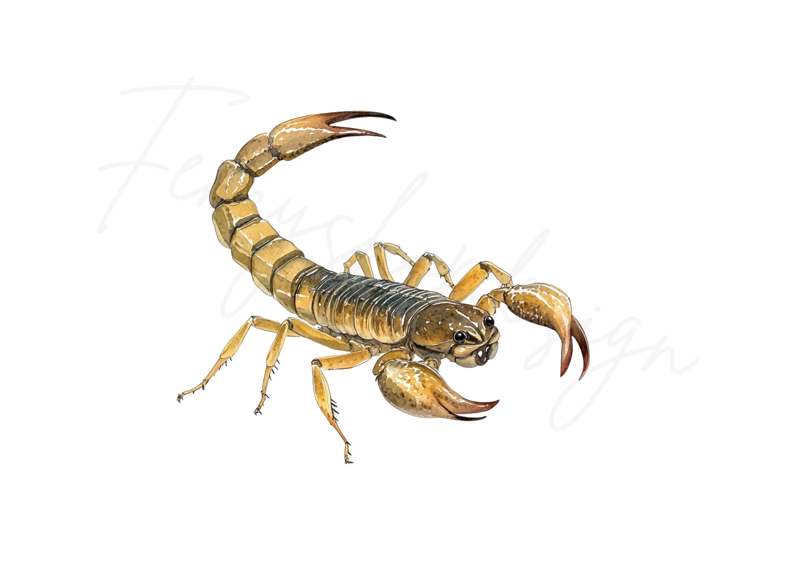 Scorpion Illustration Clipart Bundle