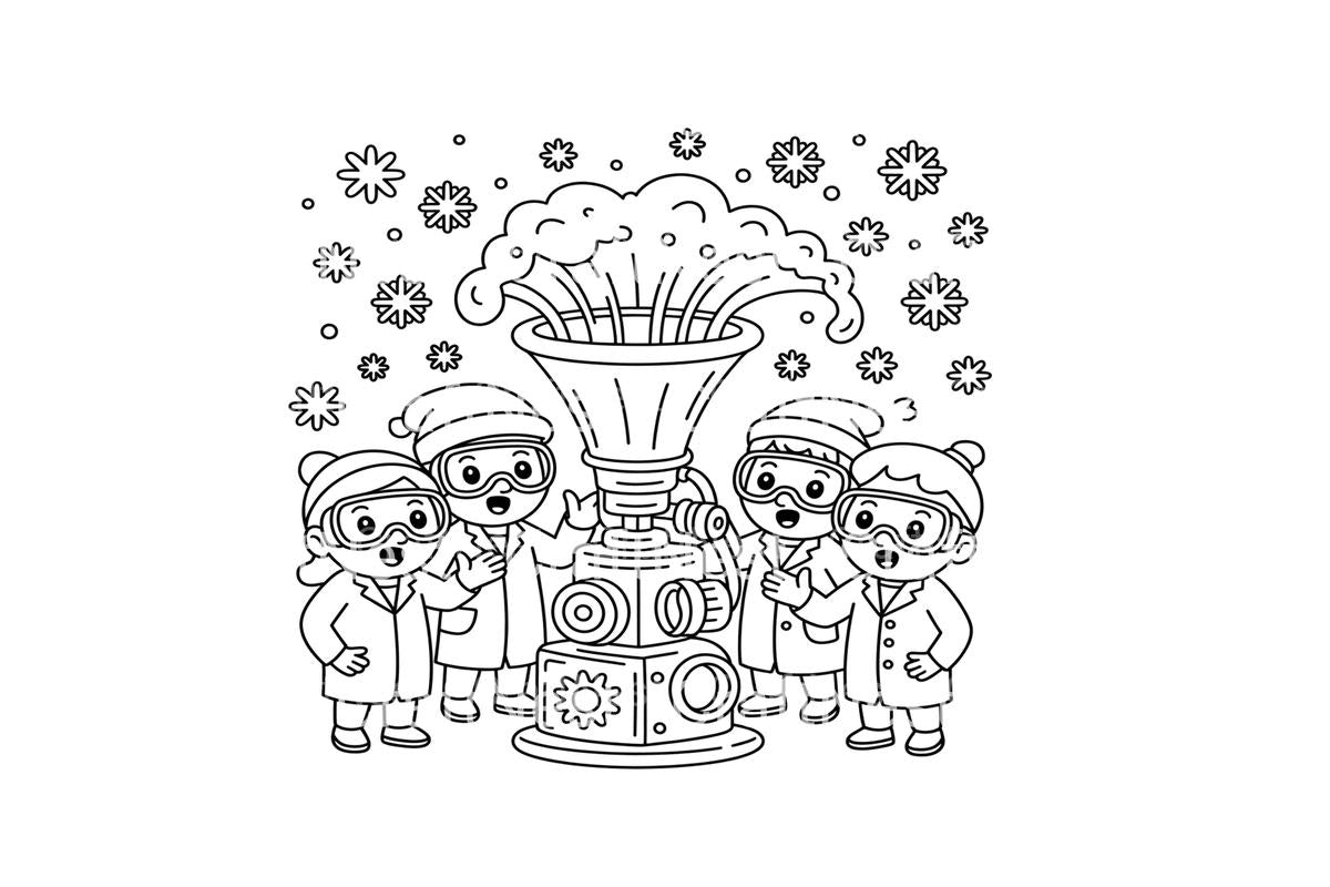 Snowflake Machine Coloring Books