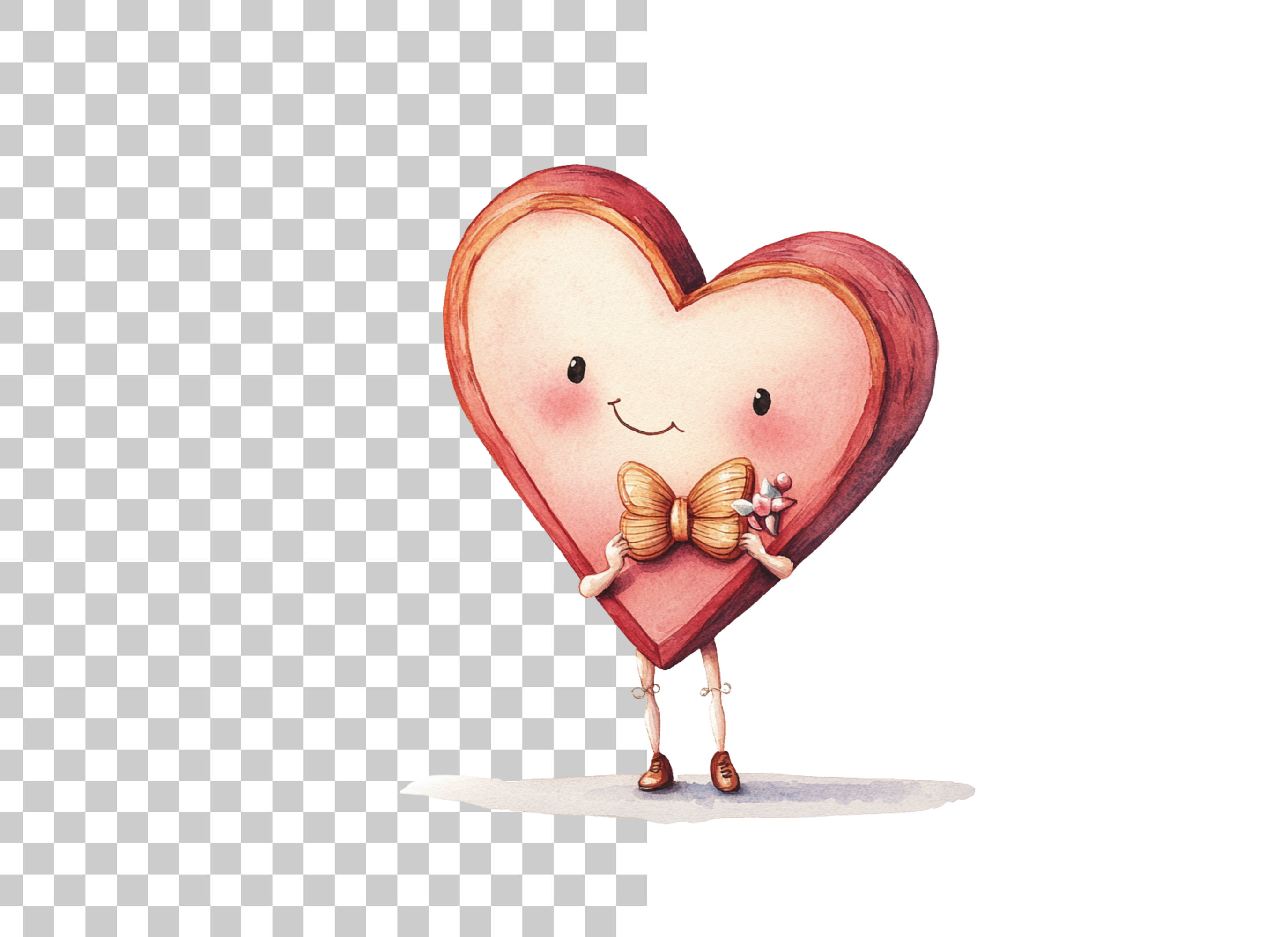 Cute Valentine Heart Clipart Bundle