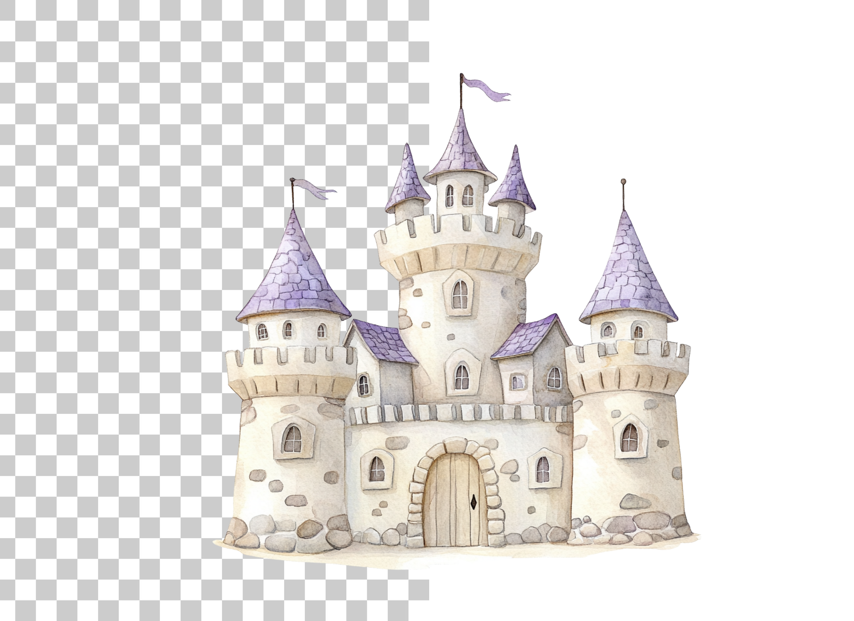 Fantasy Castle Clipart Bundle