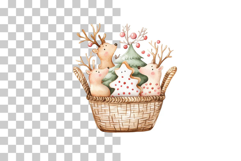 Reindeer and Cookies Clipart Bundle - CraftNest - Digital Crafting and Art
