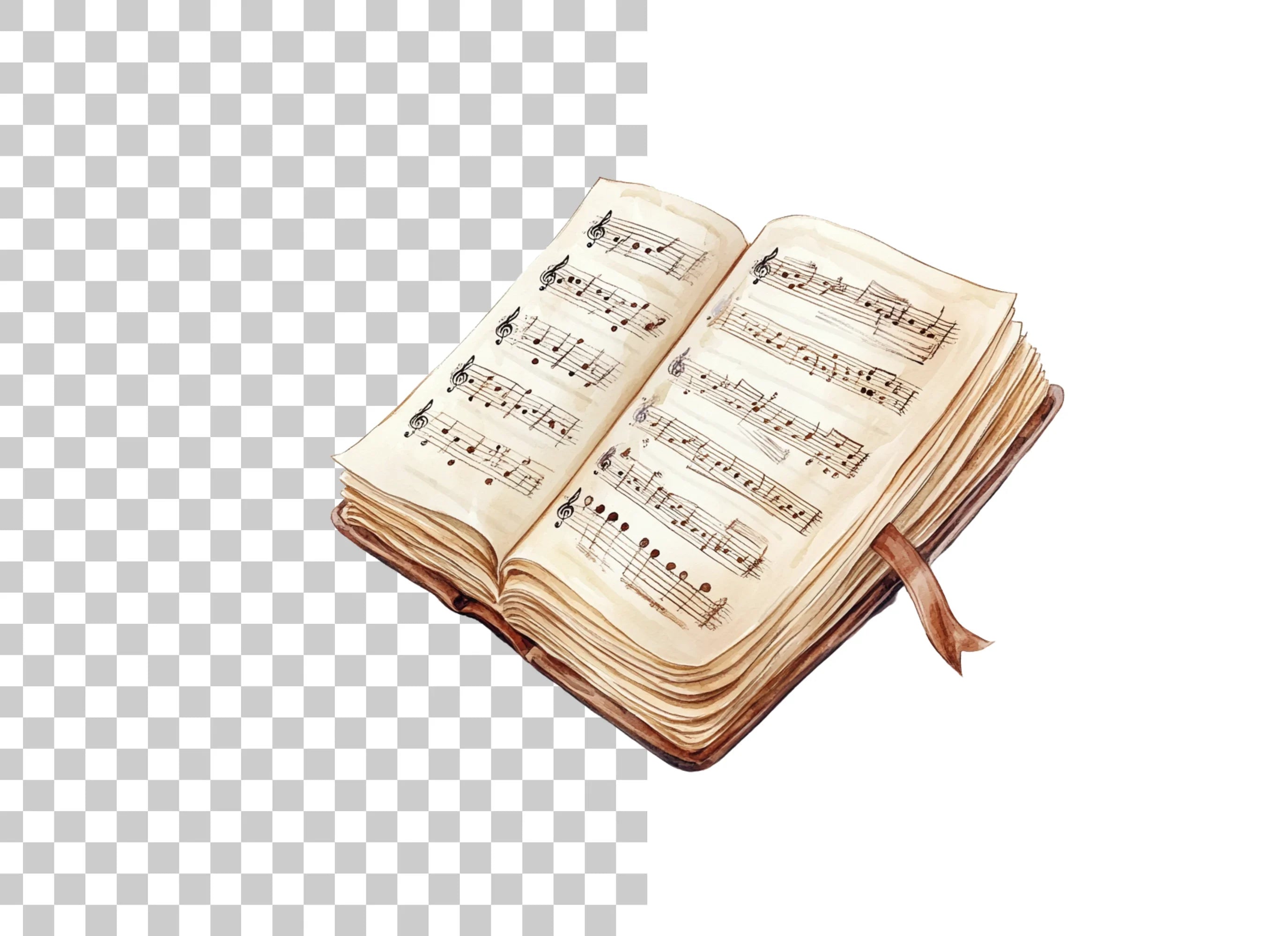 Old Music Score Clipart Bundle