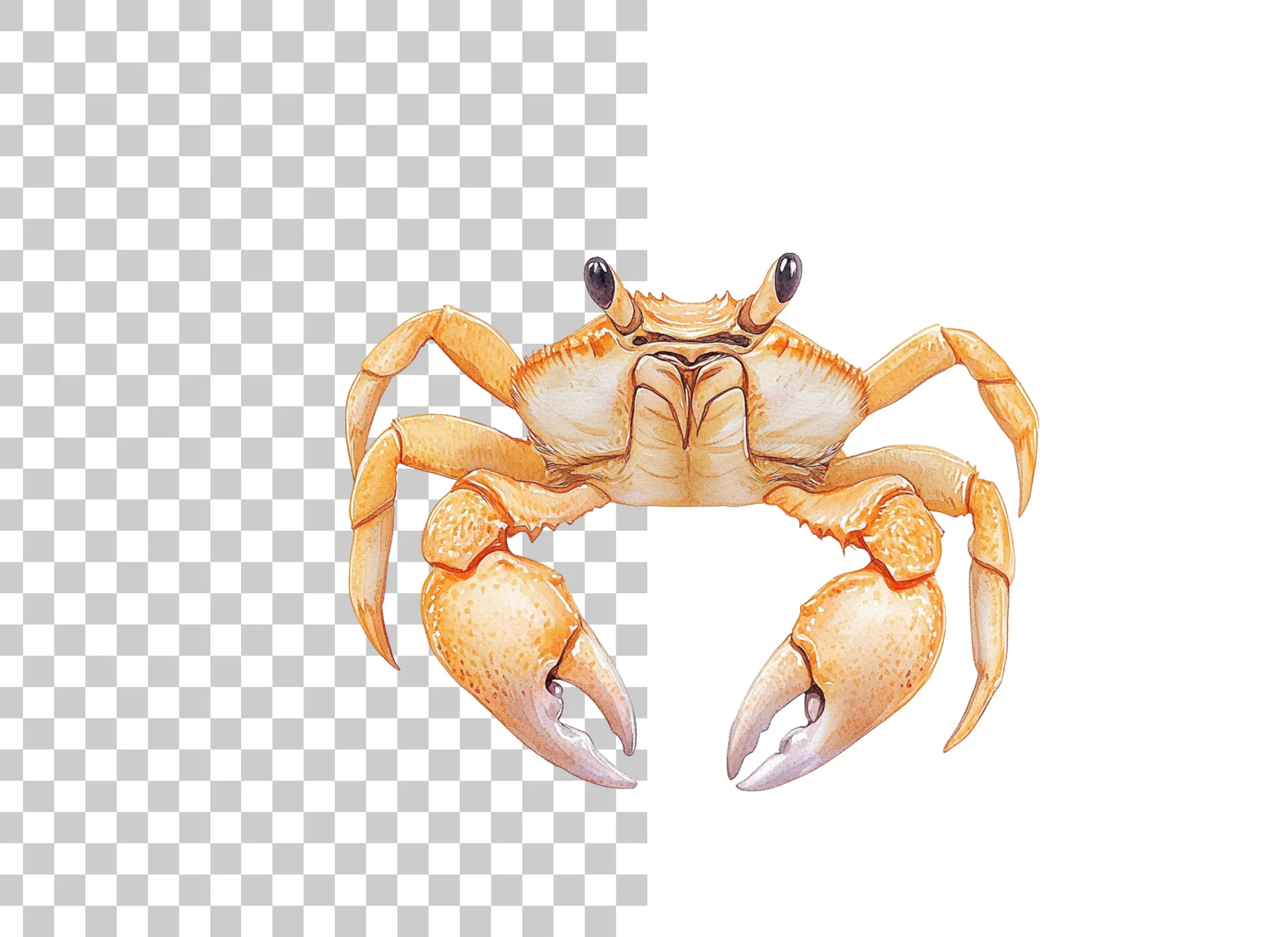 Vibrant Crab Duo Clipart Bundle