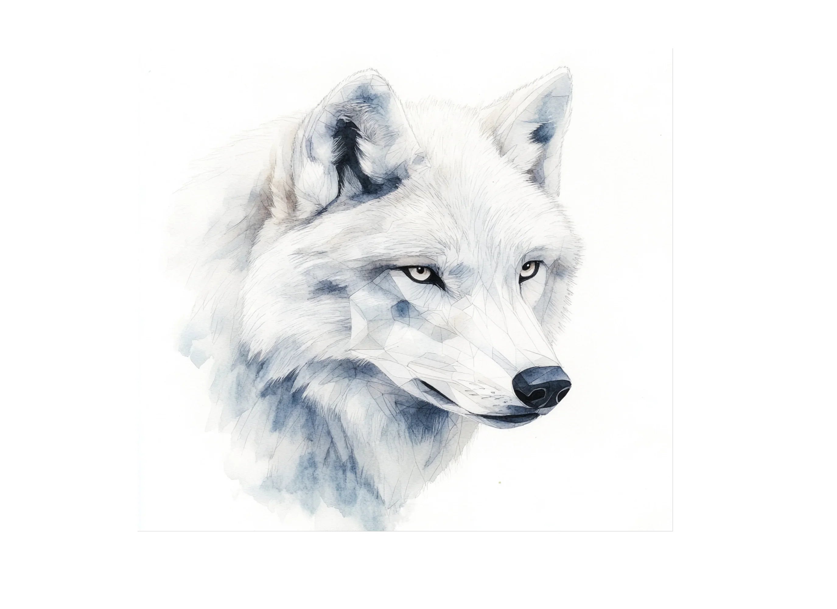 Realistic Wolf Portraits Clipart Bundle