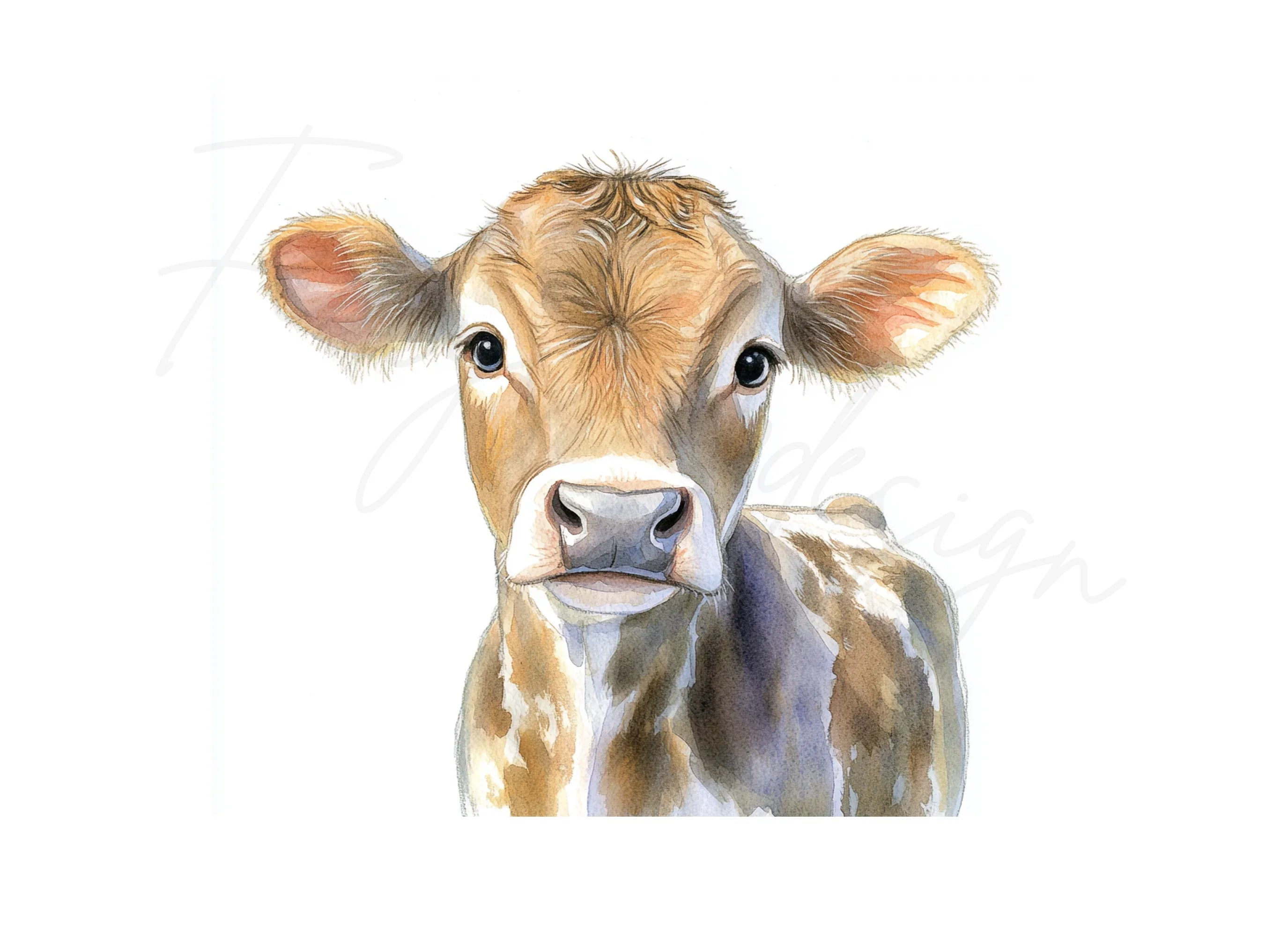 Cute Calf Clipart Bundle
