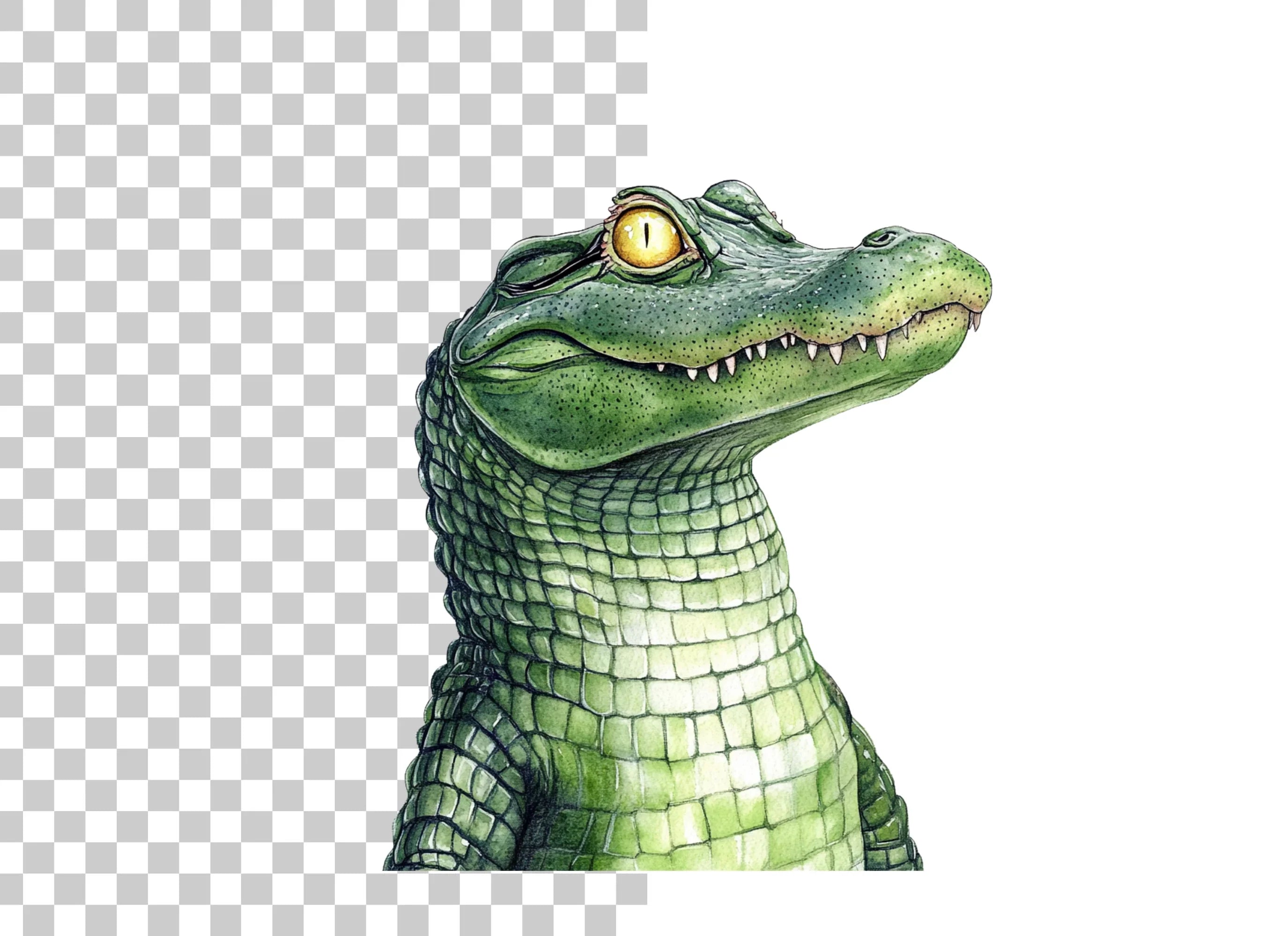 Cute Alligator Clipart Bundle