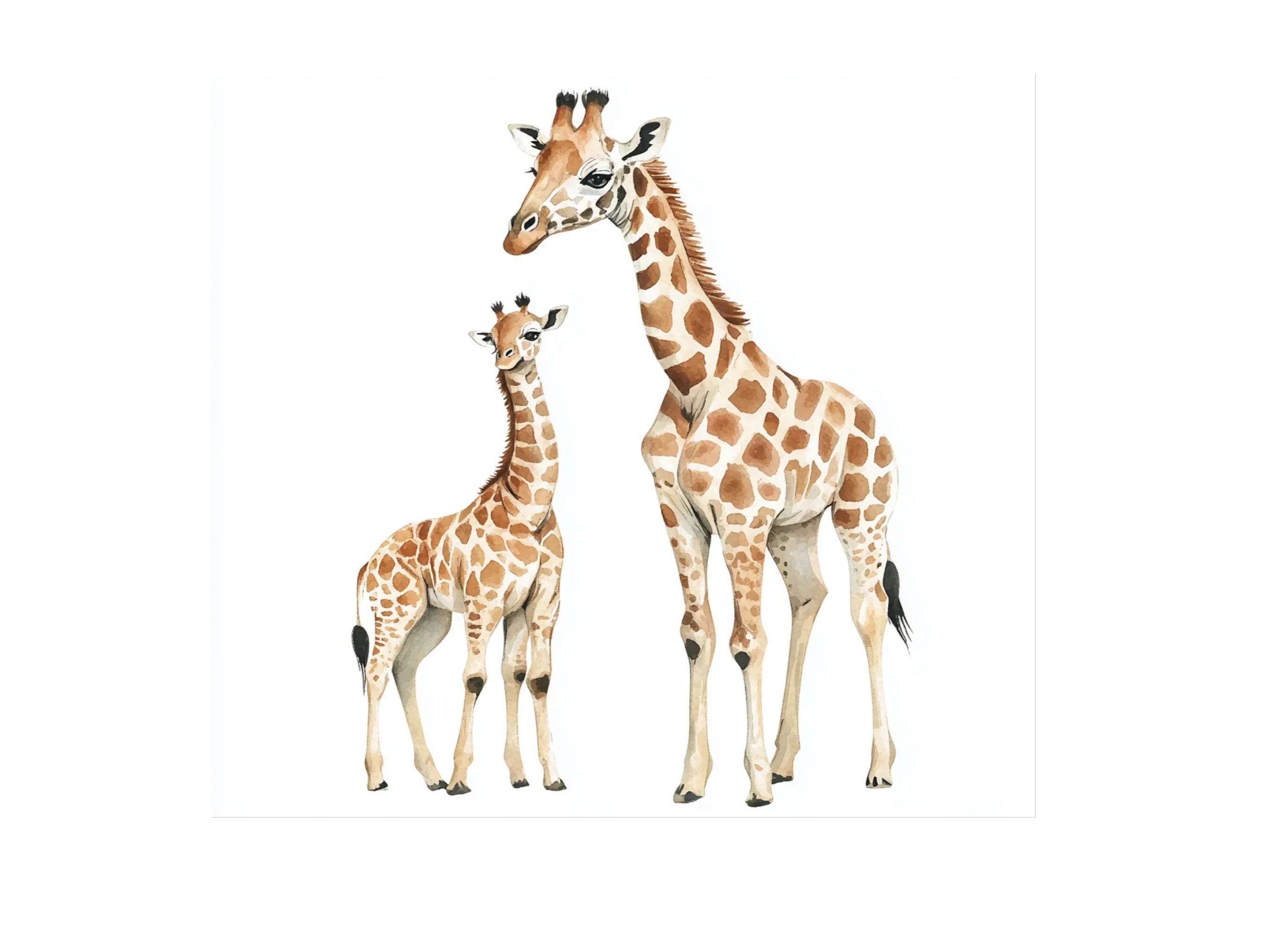 Giraffe Family Clipart Bundle