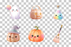 Kawaii Halloween Clipart Bundle for Spooky Fun - CraftNest - Digital Crafting and Art