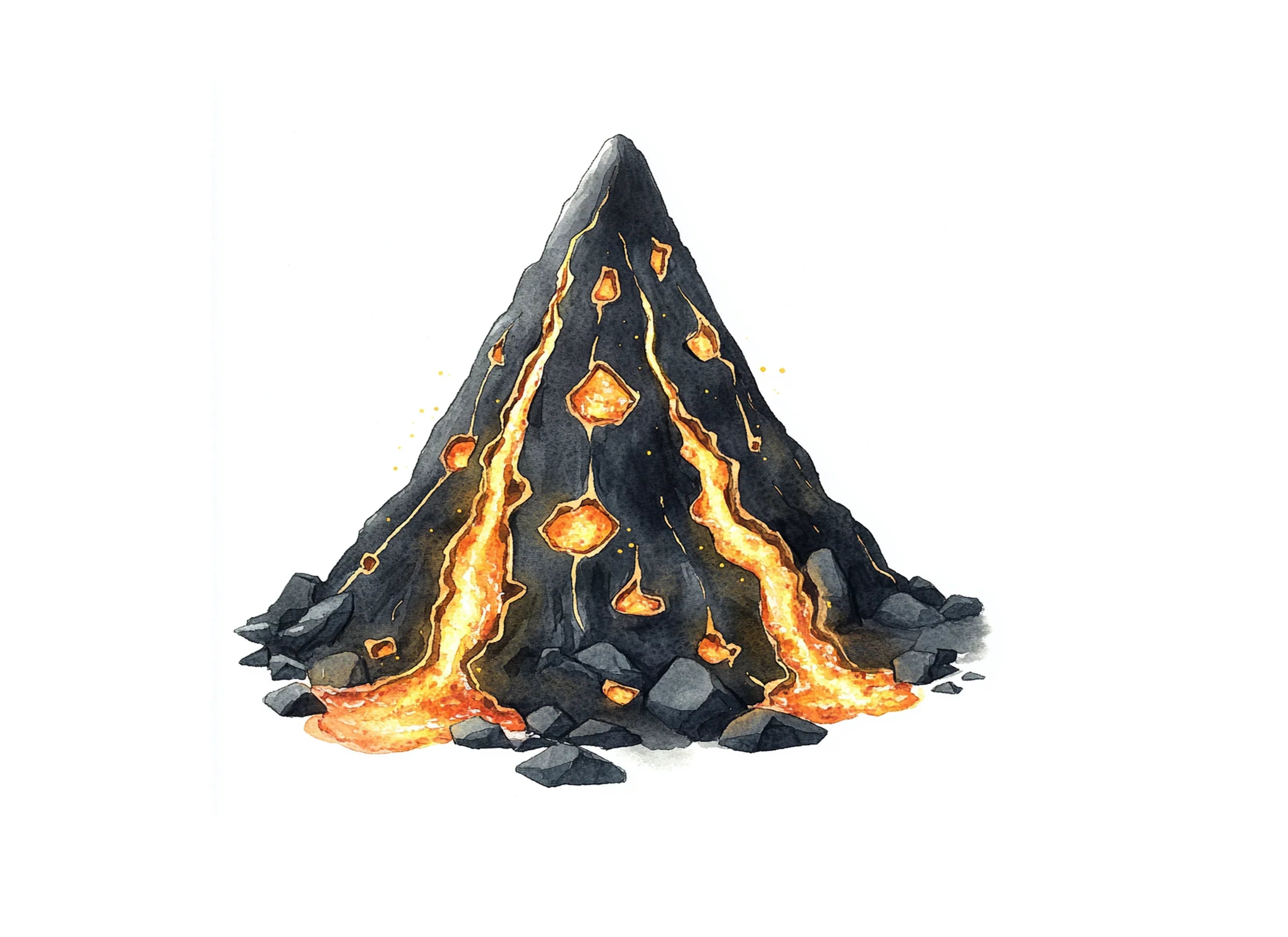 Volcano Eruption Clipart Bundle