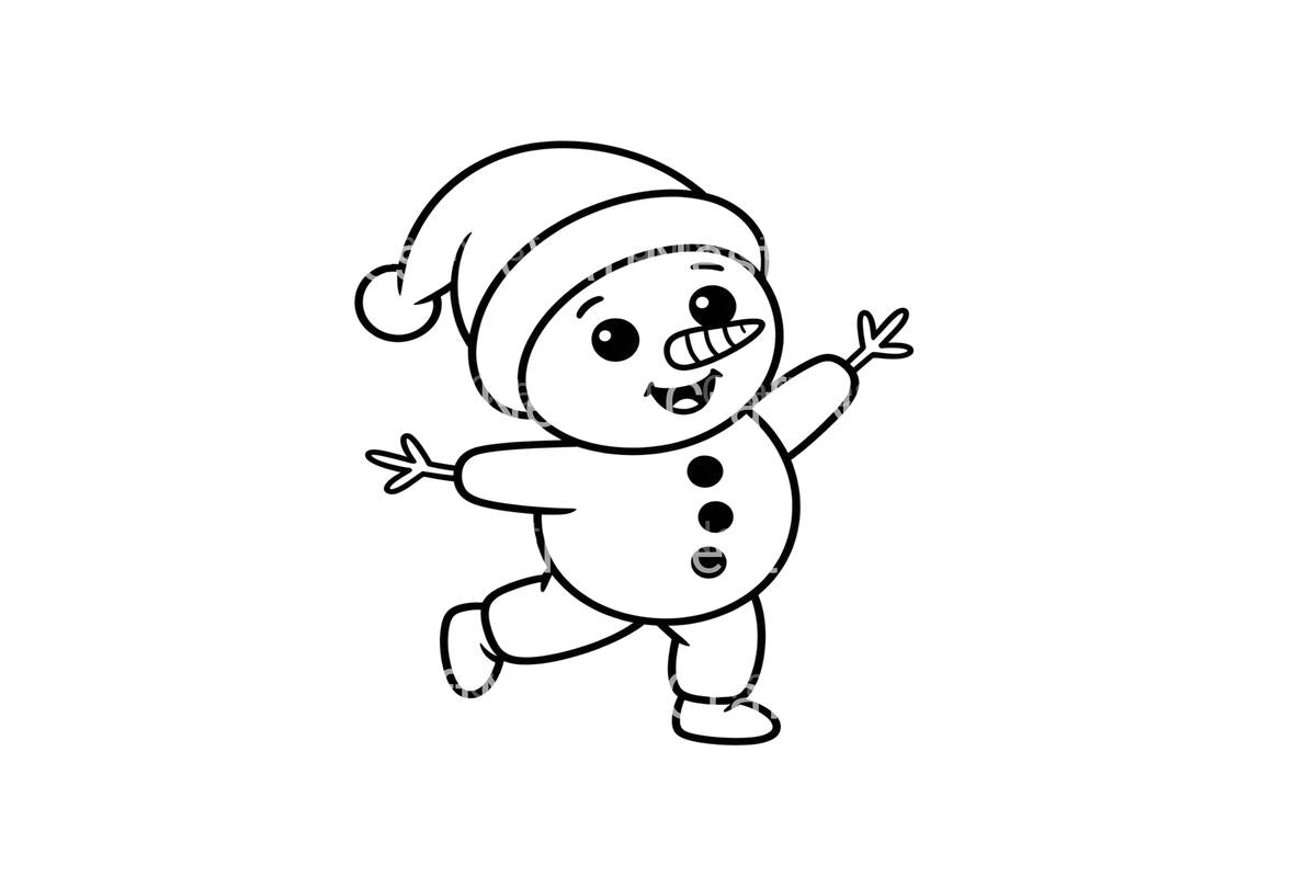 Happy Snowmen Winter Fun Coloring Books