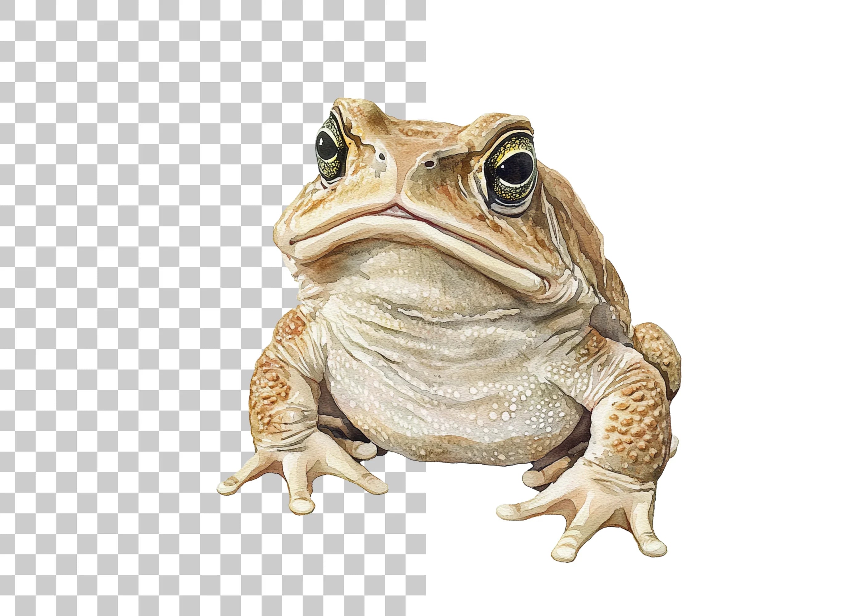 Brown Toad Clipart Bundle