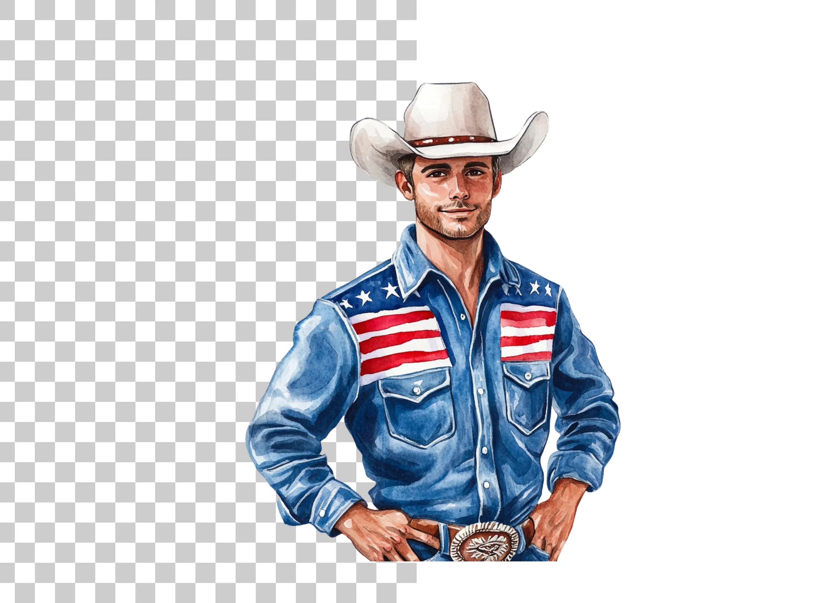 American Cowboy Clipart Bundle