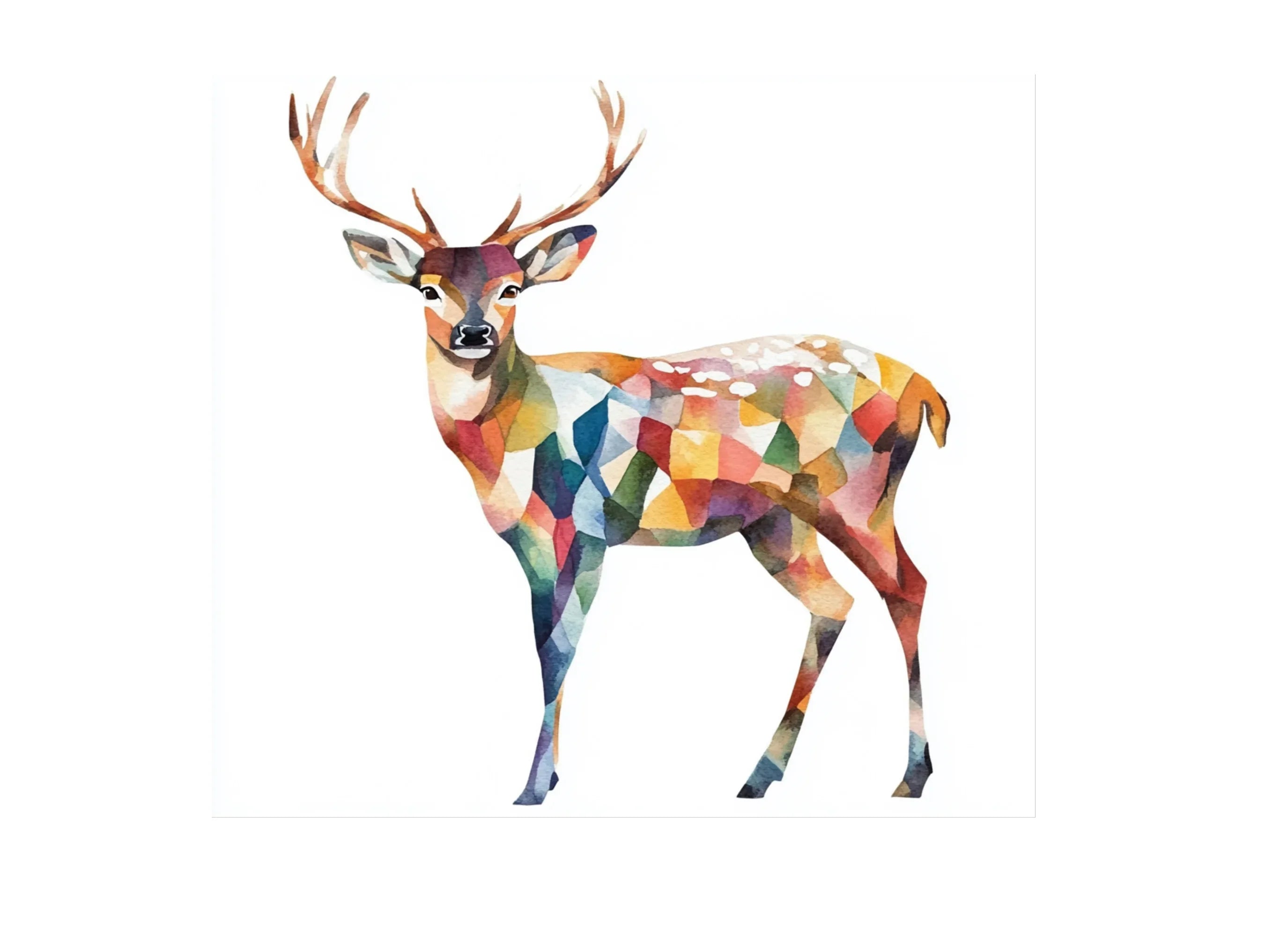 Geometric Deer Clipart Bundle