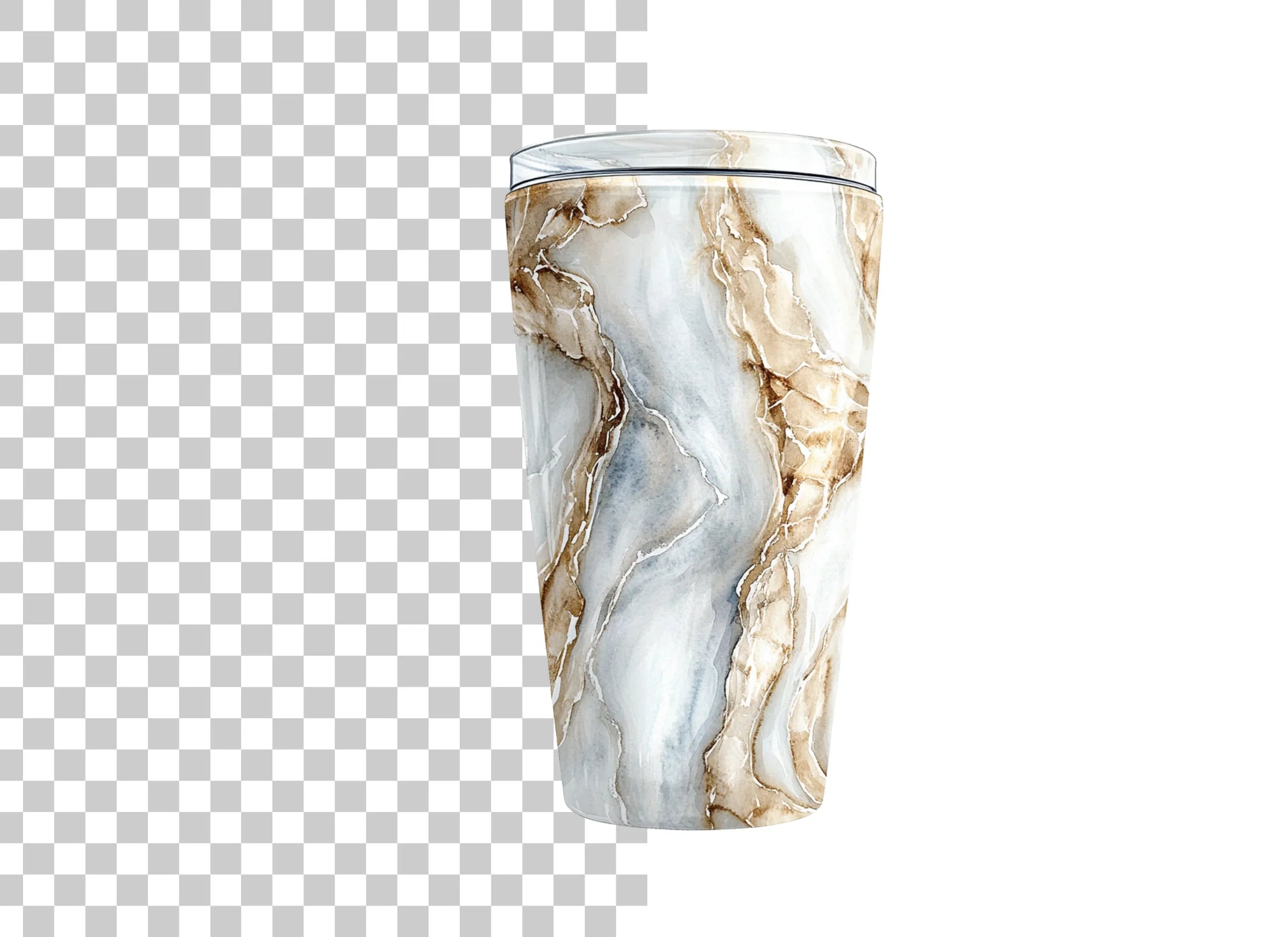 Marble Tumbler Clipart Bundle
