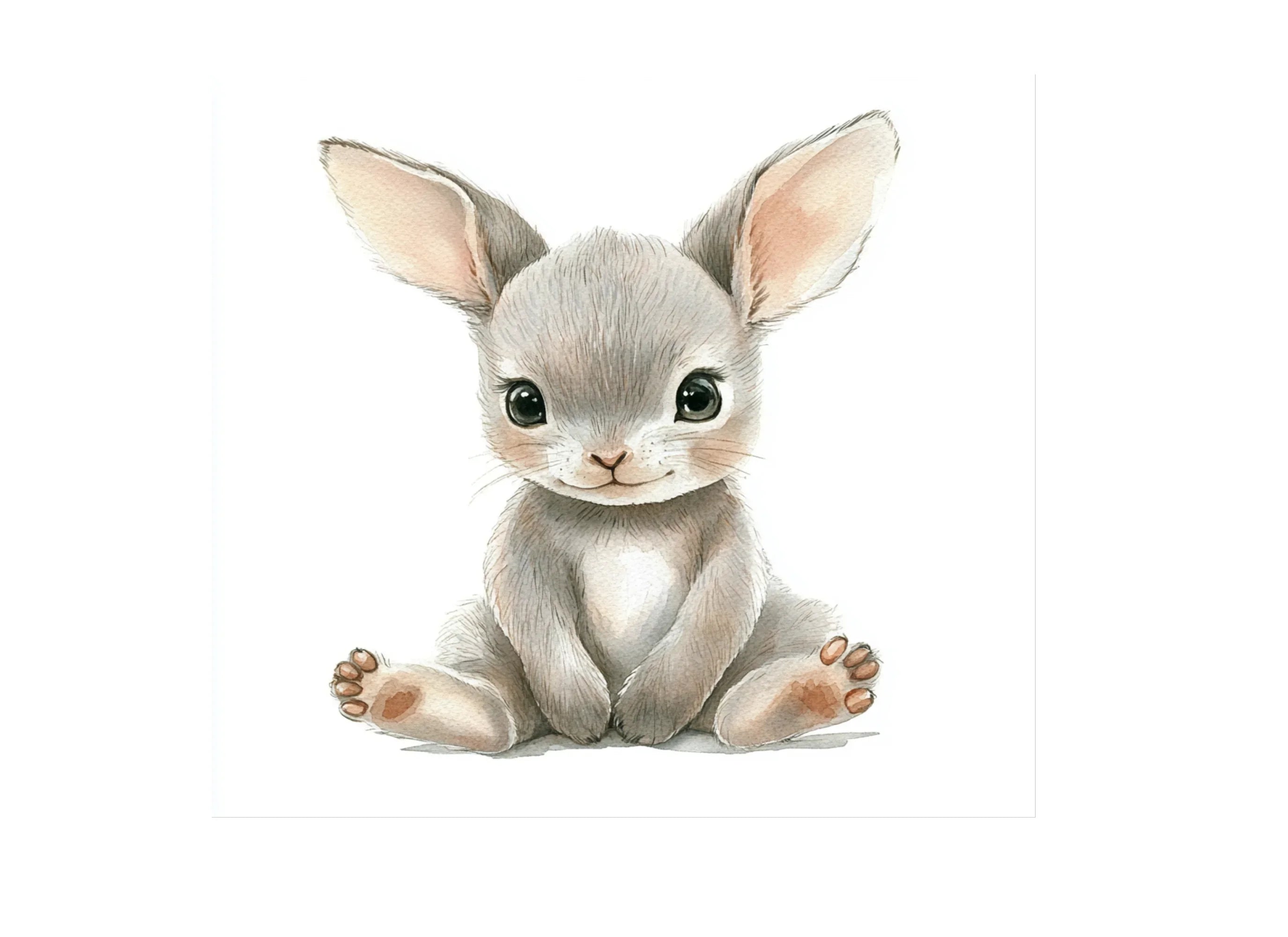 Cute Baby Bunny Clipart Bundle