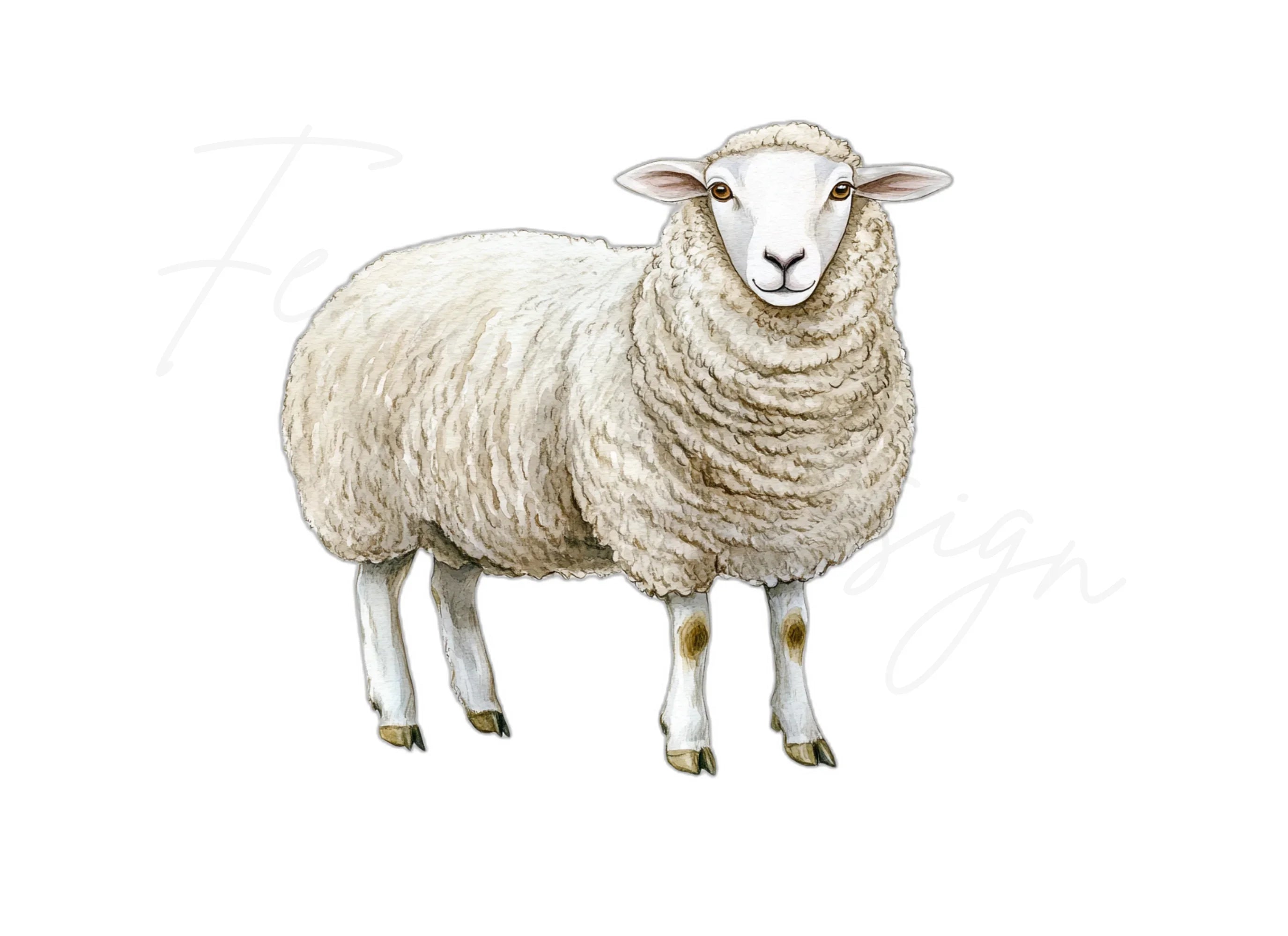 Sheep Illustrations Clipart Bundle