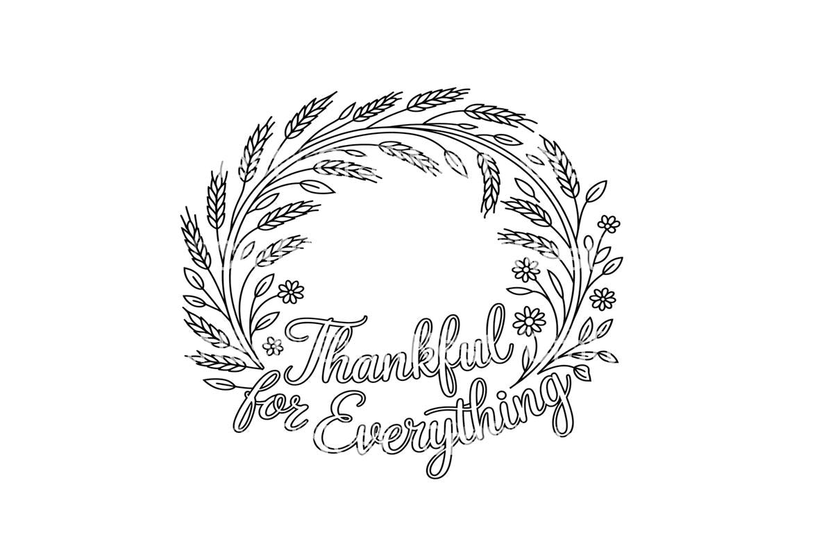 Thankful Wreath Coloring Books