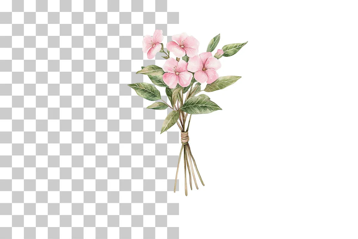 Wildflower Bouquet Floral Arrangement Clipart Bundle - CraftNest - Digital Crafting and Art