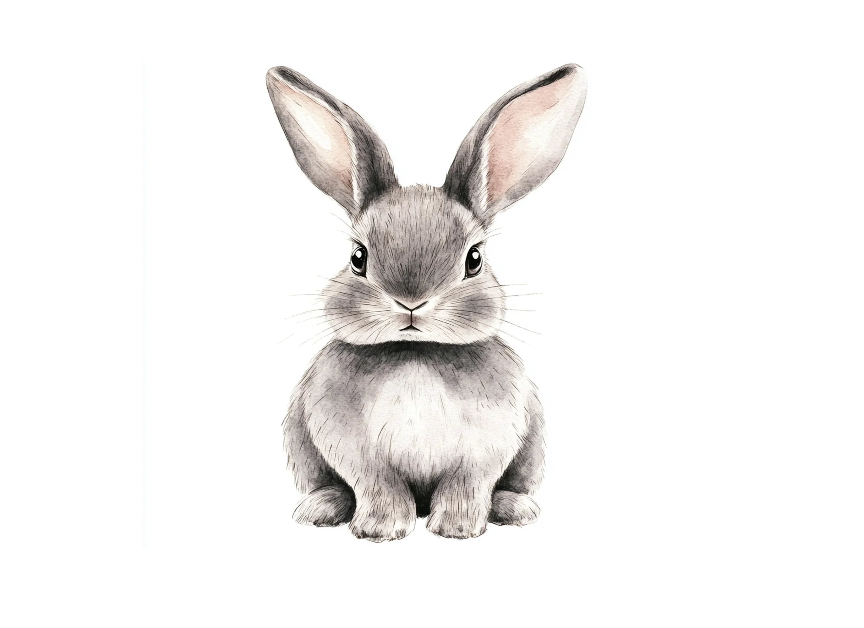 Cute Bunny Rabbit Clipart Bundle