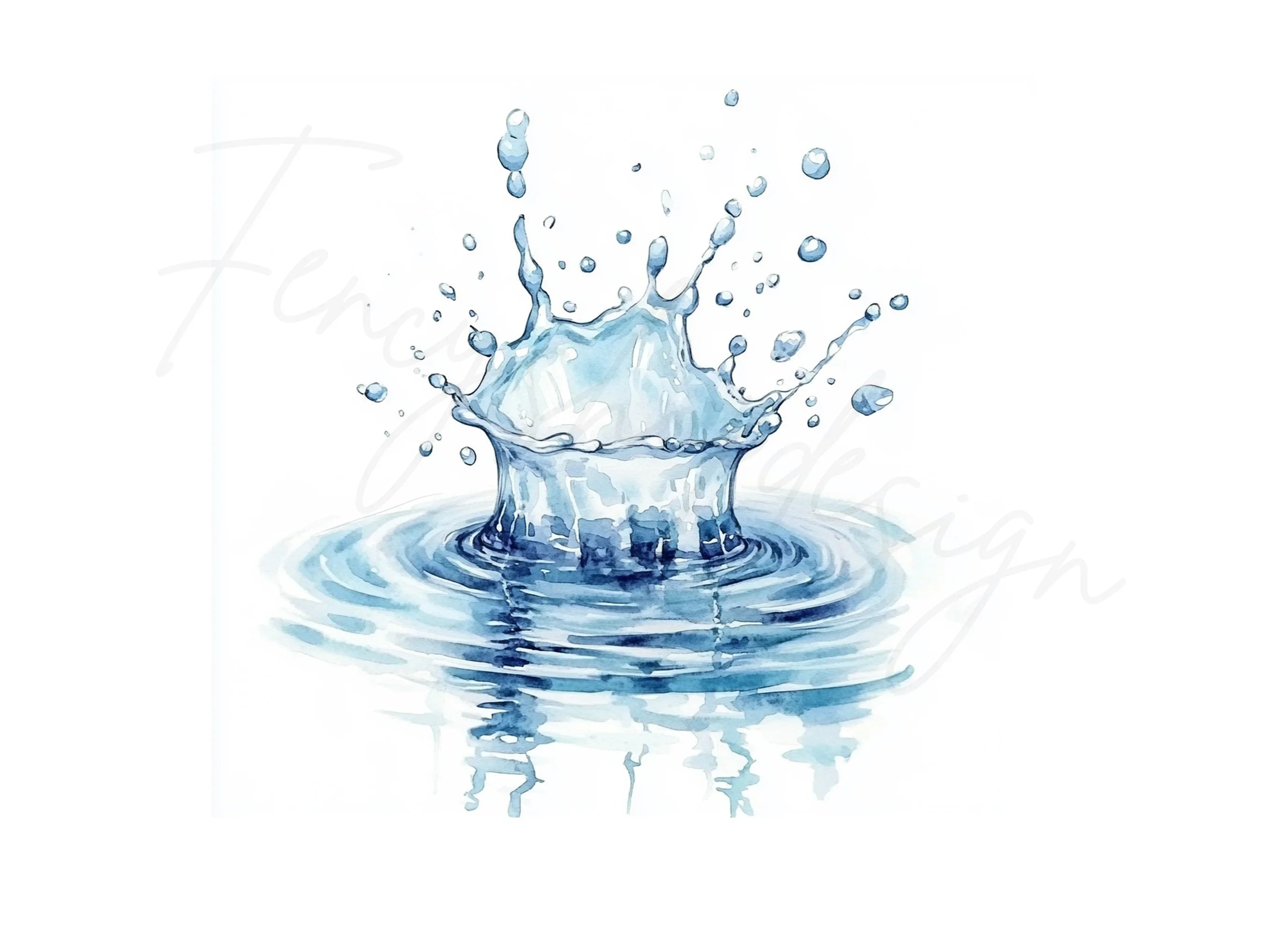 Water Splash Clipart Bundle