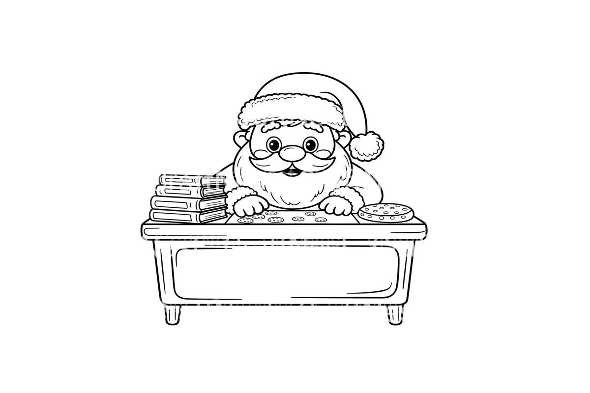Santa Claus Christmas Desk Coloring Books