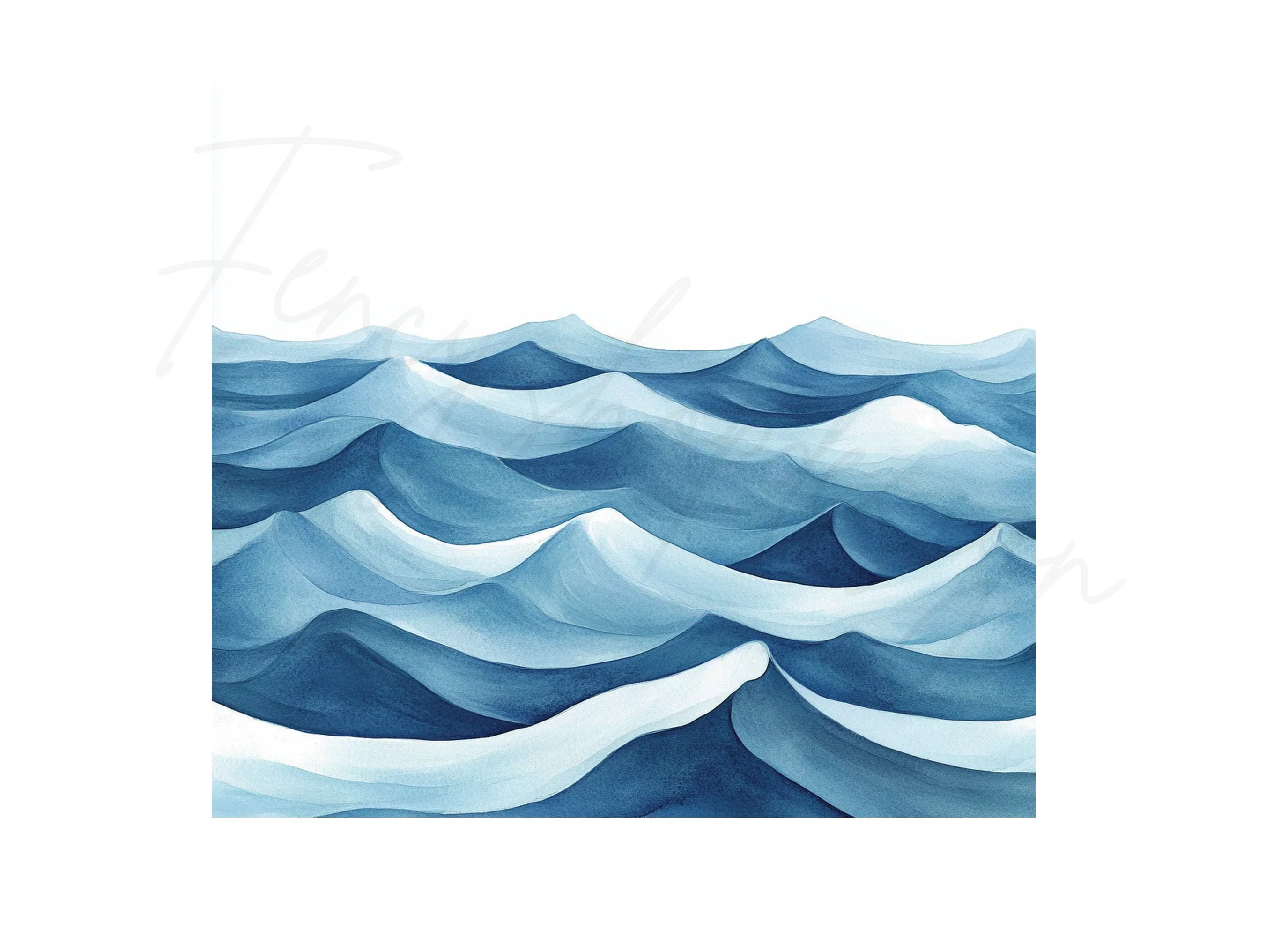 Ocean Waves Clipart Bundle