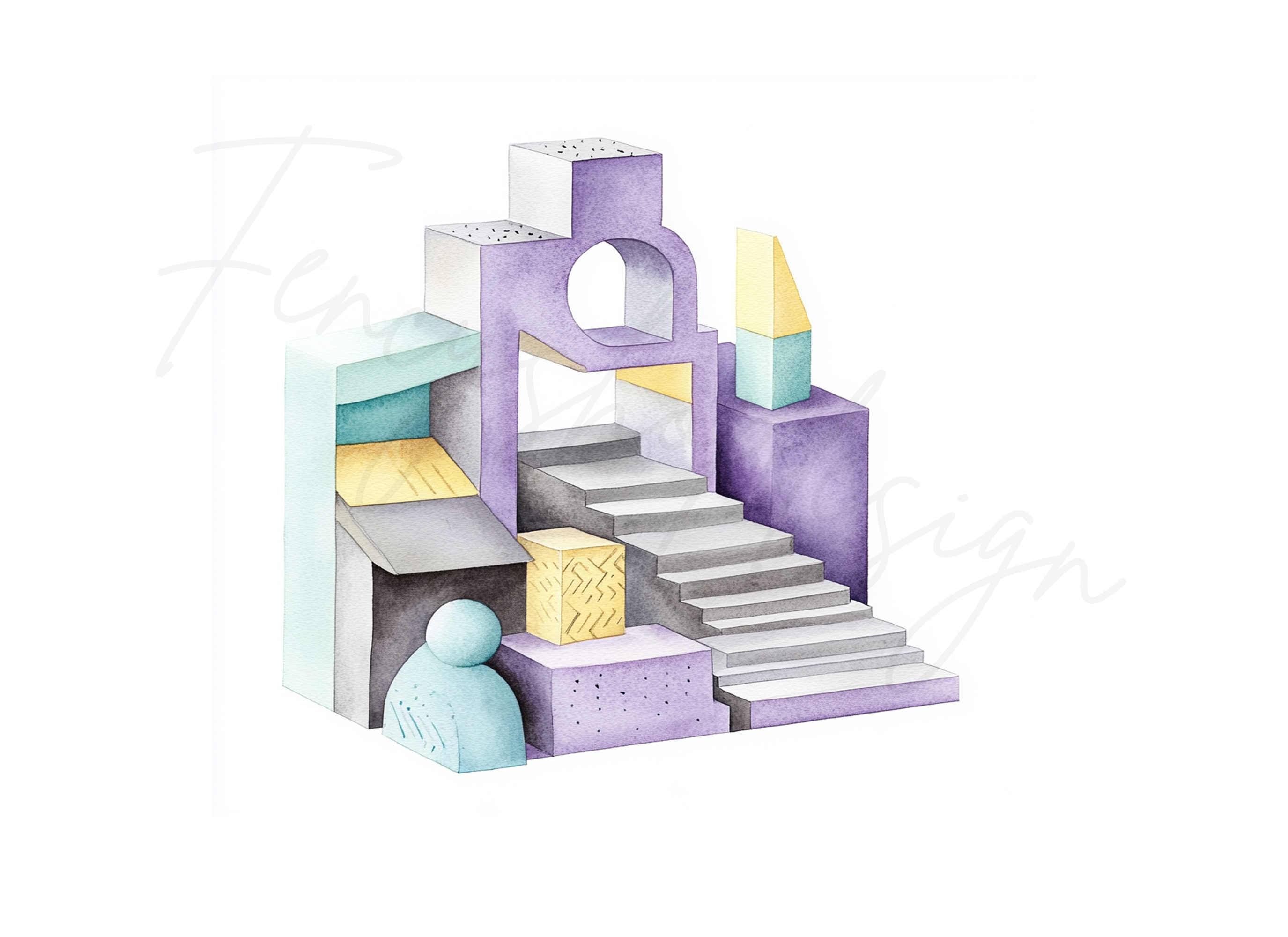 Abstract Geometric Clipart Bundle