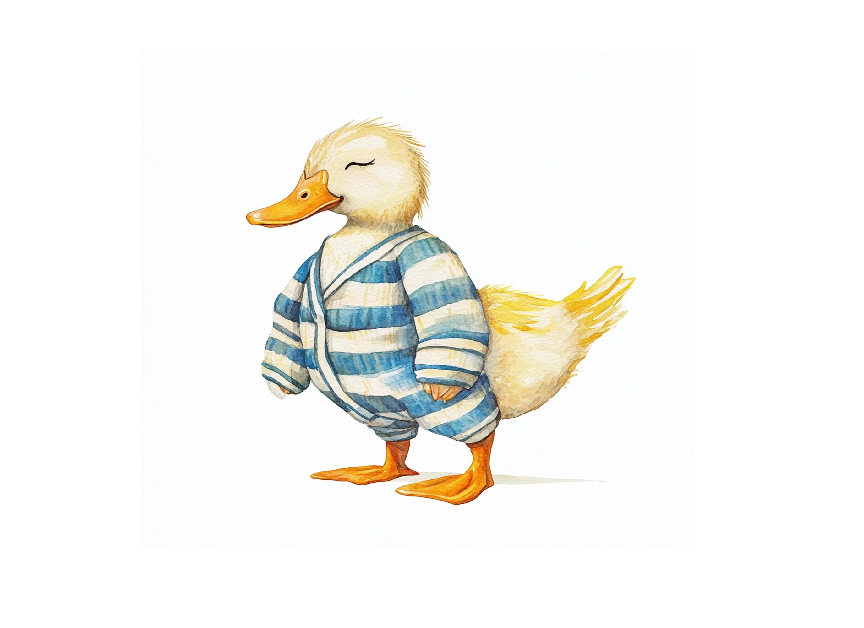 Sleepy Ducklings in Pajamas Clipart Bundle