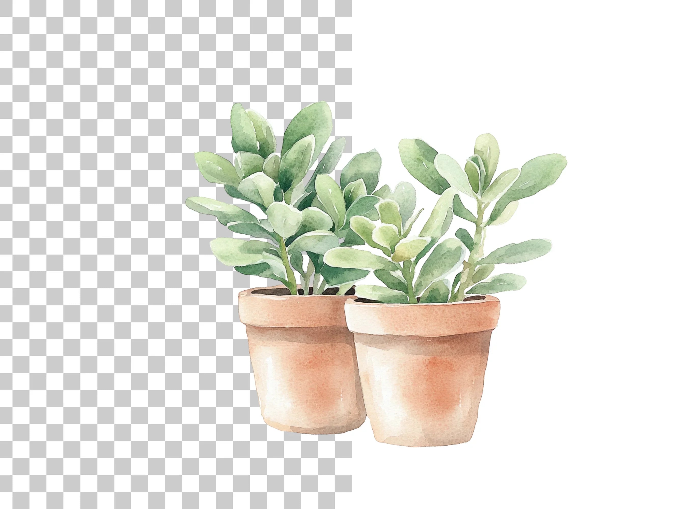 Succulent Plants Clipart Bundle