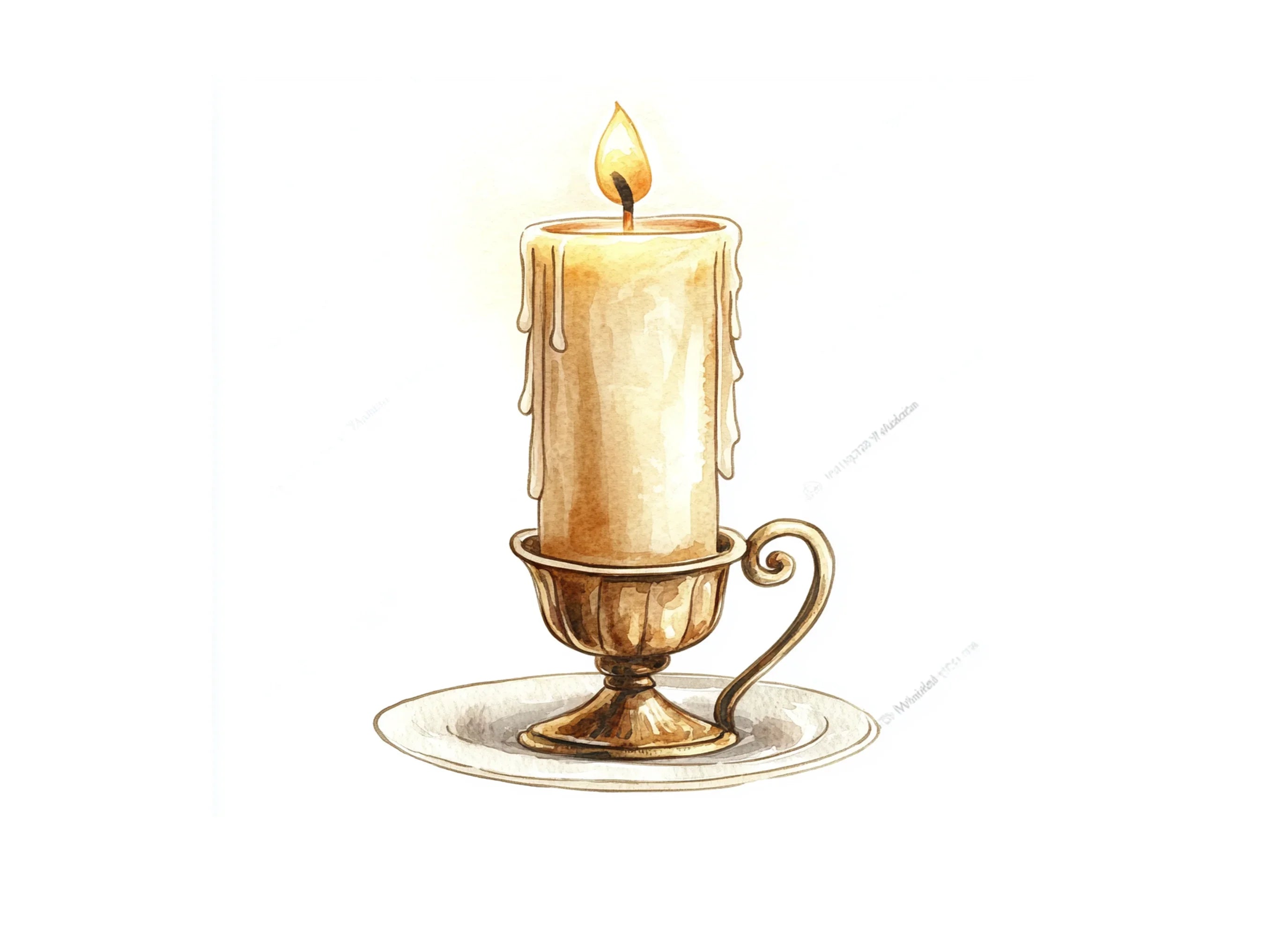 Elegant Candlestick Clipart Bundle