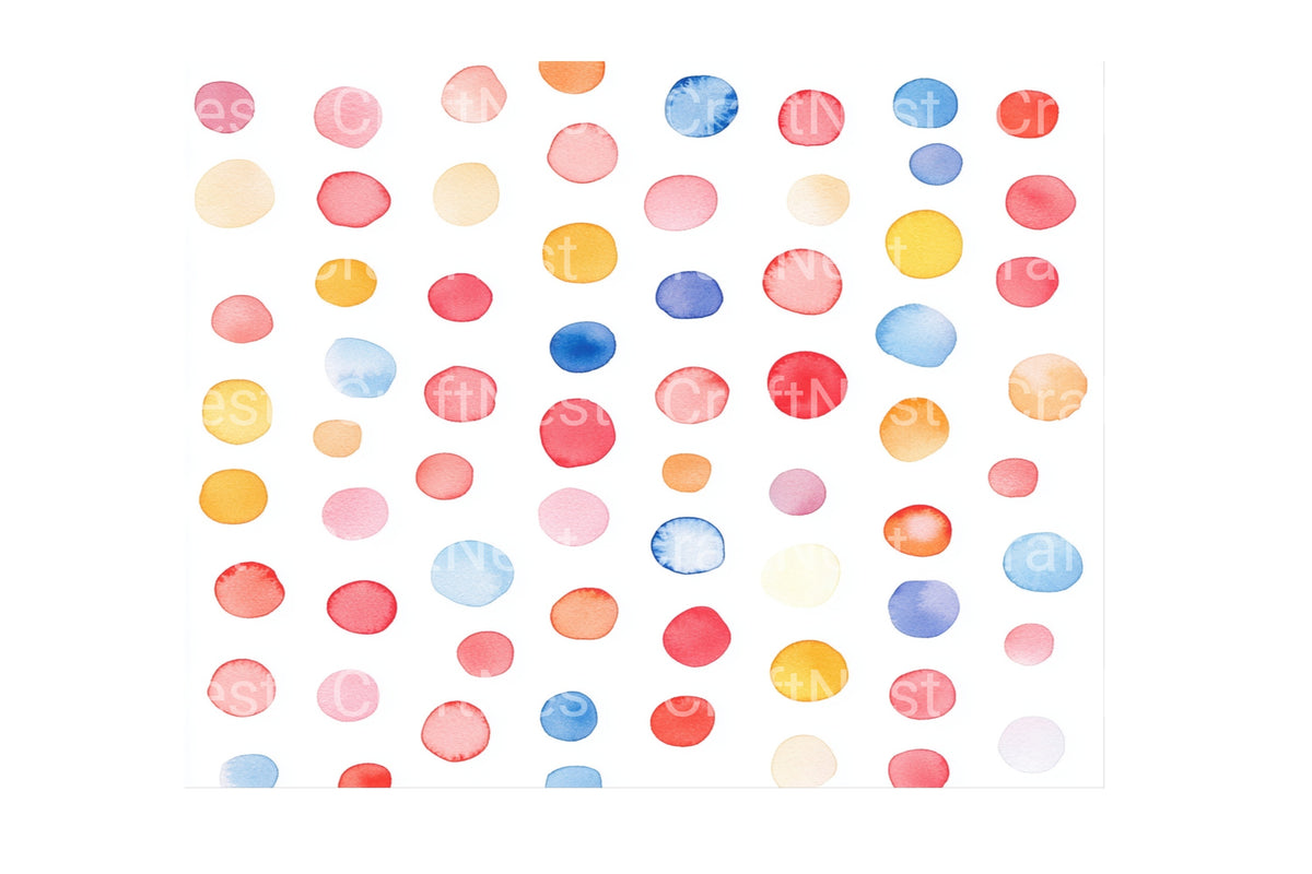 Colorful Dots Clipart Bundle