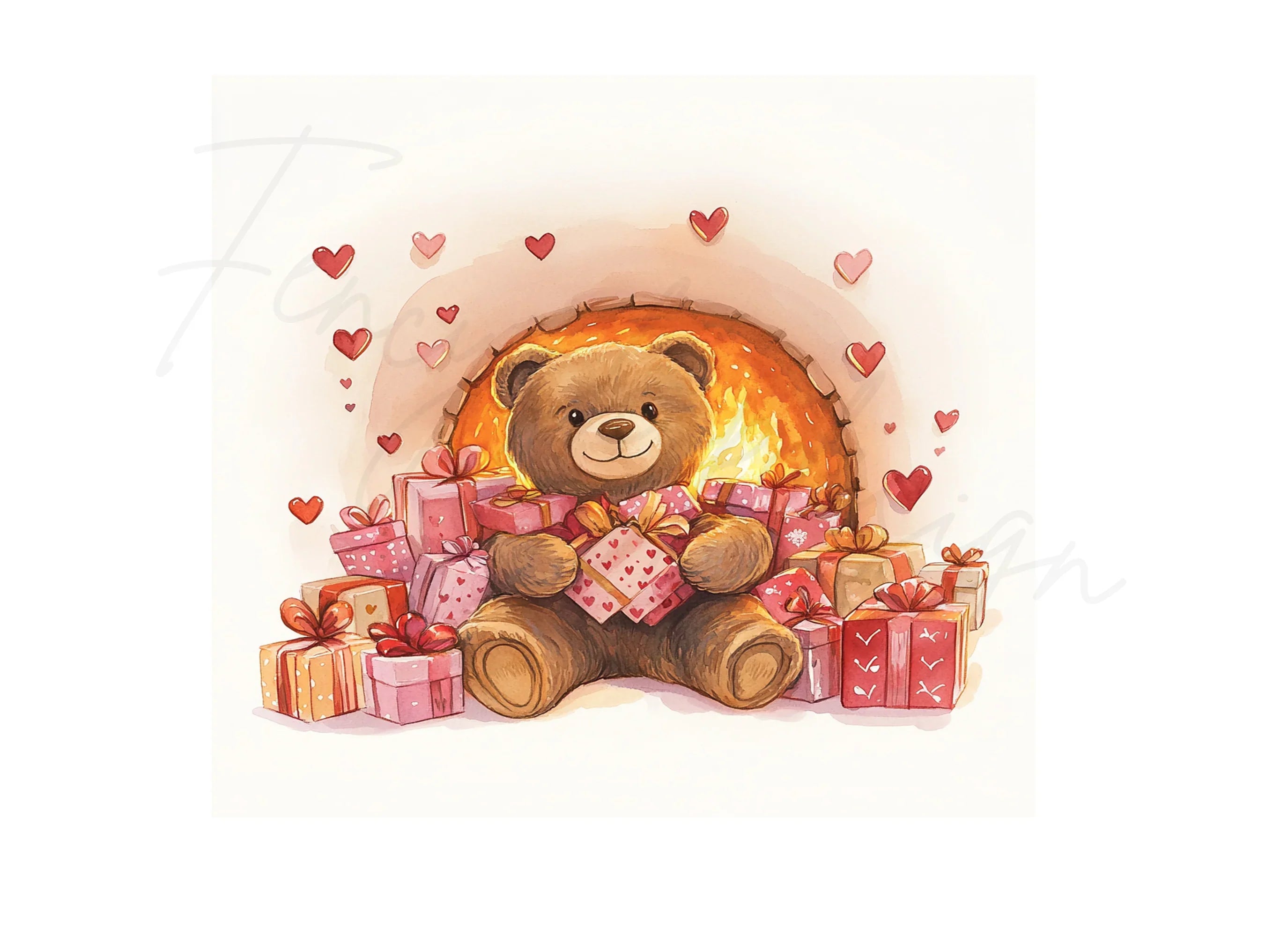 Teddy Bear Valentine Day Clipart Bundle