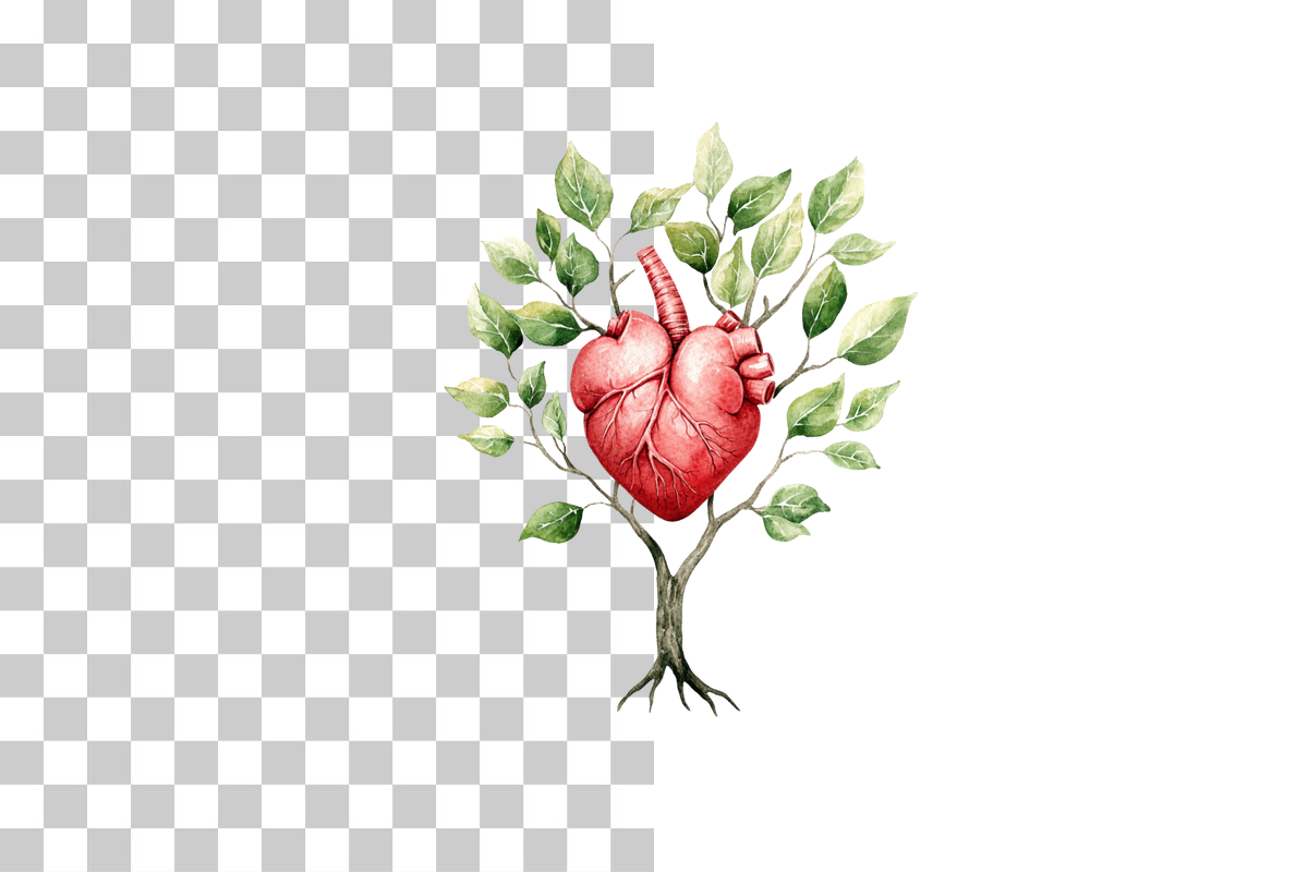 Human Heart Tree Concept Clipart Bundle - CraftNest - Digital Crafting and Art
