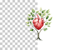 Human Heart Tree Concept Clipart Bundle - CraftNest - Digital Crafting and Art