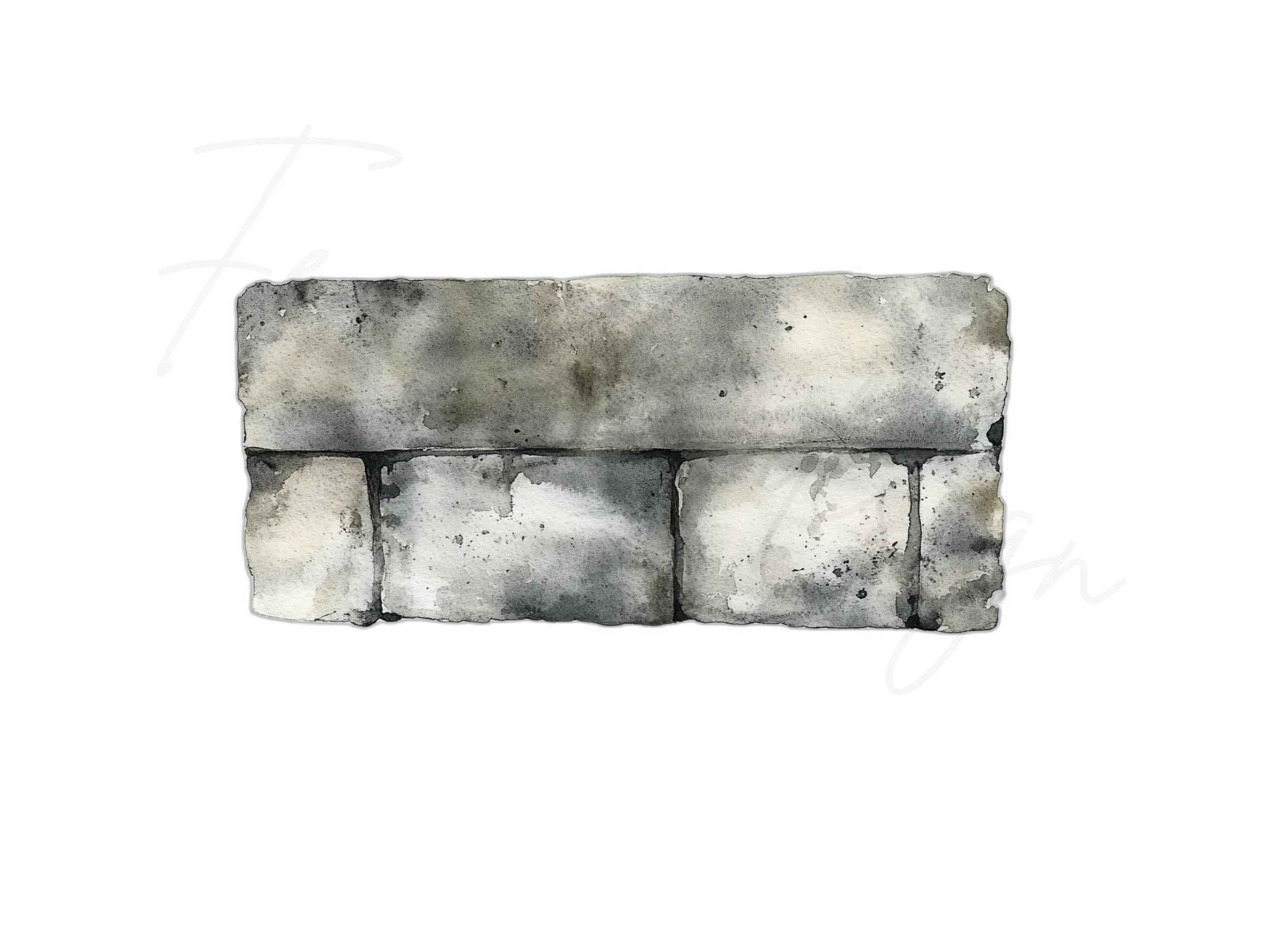Concrete Wall Clipart Bundle