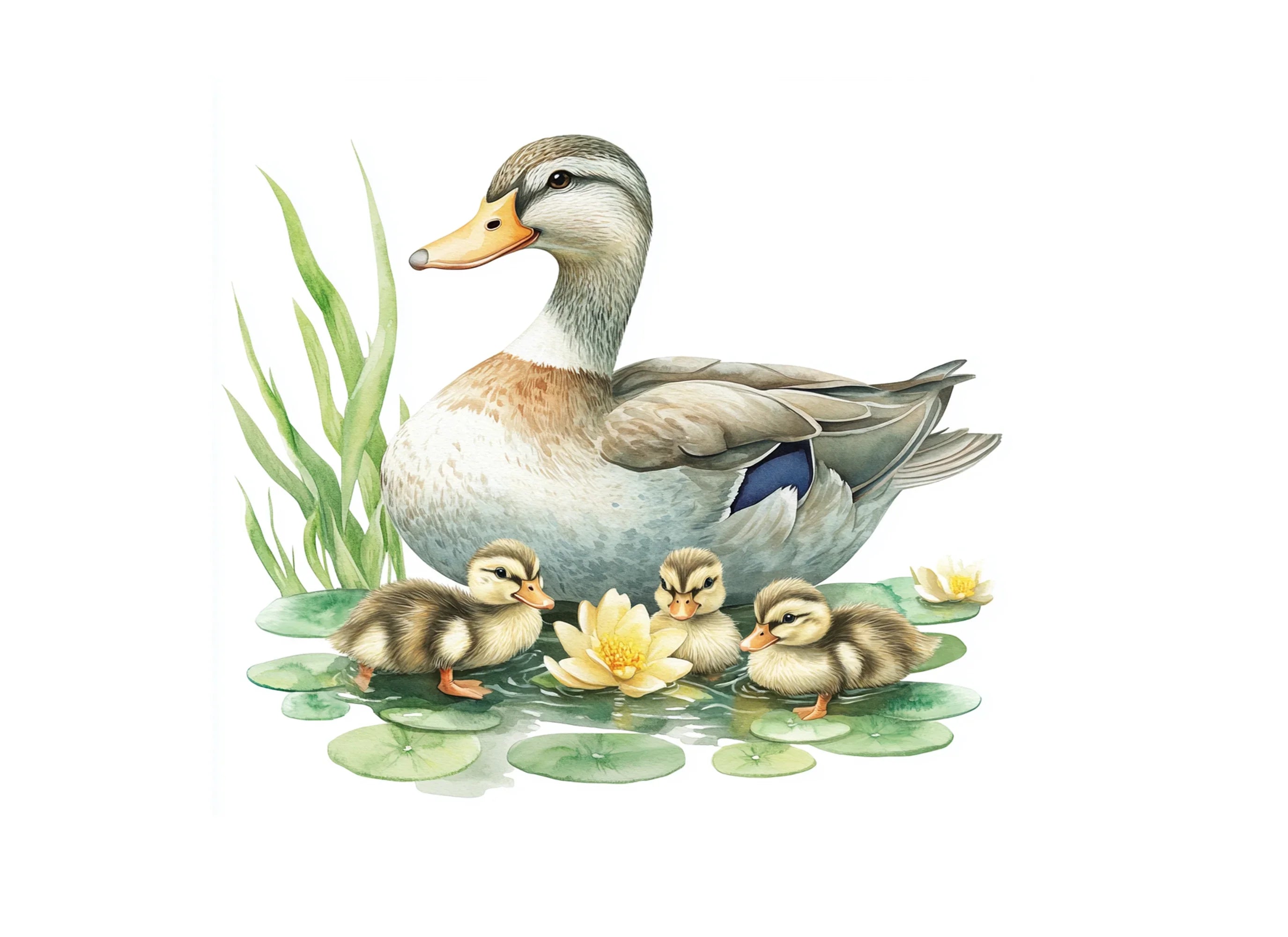 Duck and Duckling Clipart Bundle