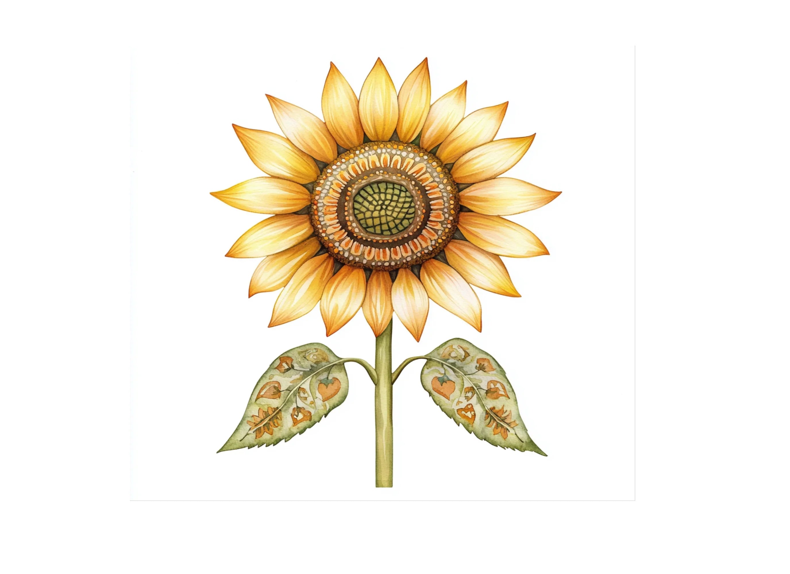 Sunflower Designs Clipart Bundle
