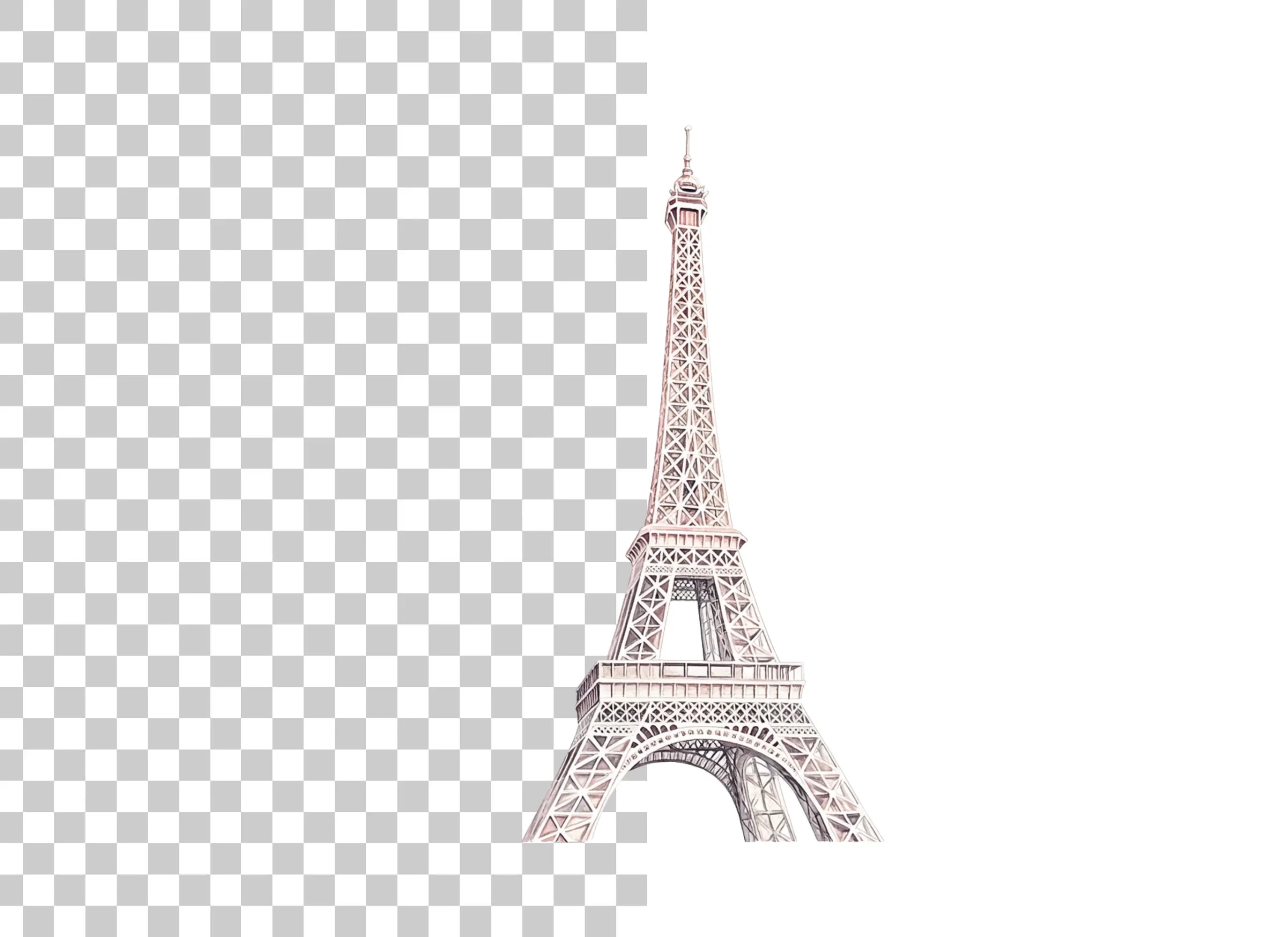 Eiffel Tower Clipart Bundle