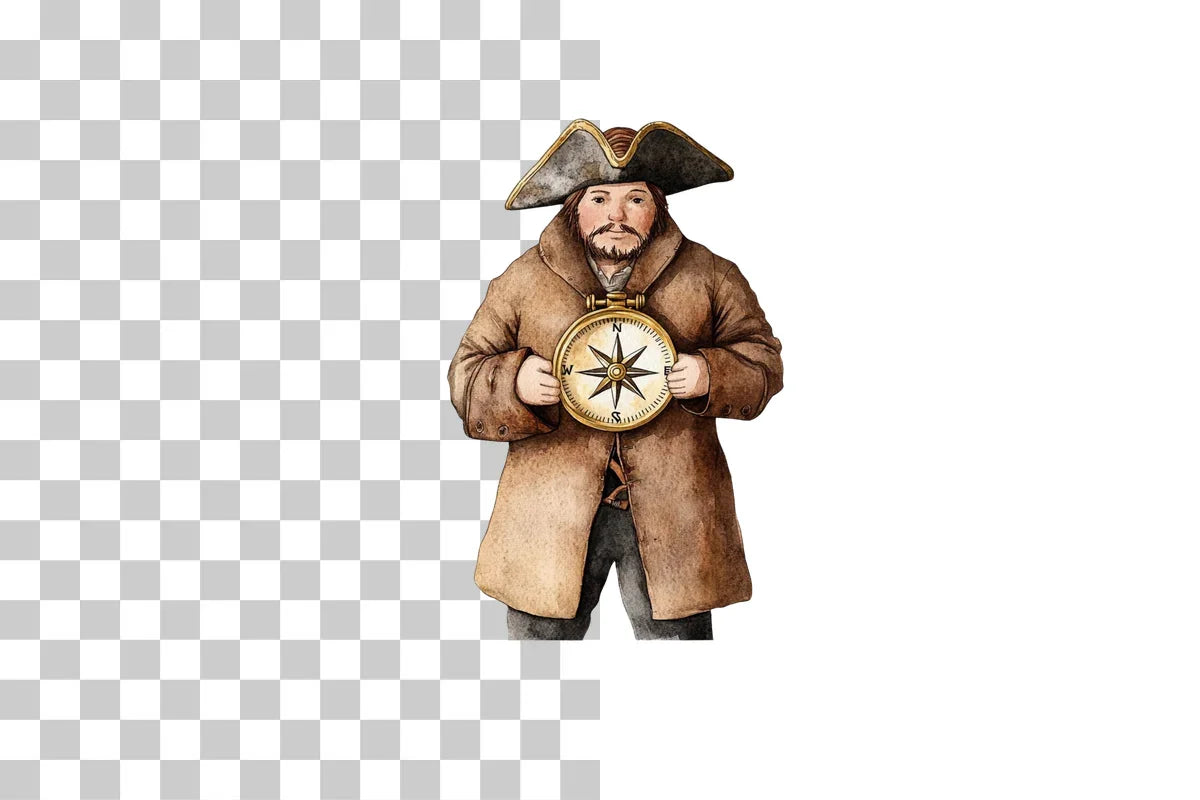 Pirate Captain Nautical Character Clipart Bundle - CraftNest - Digital Crafting and Art