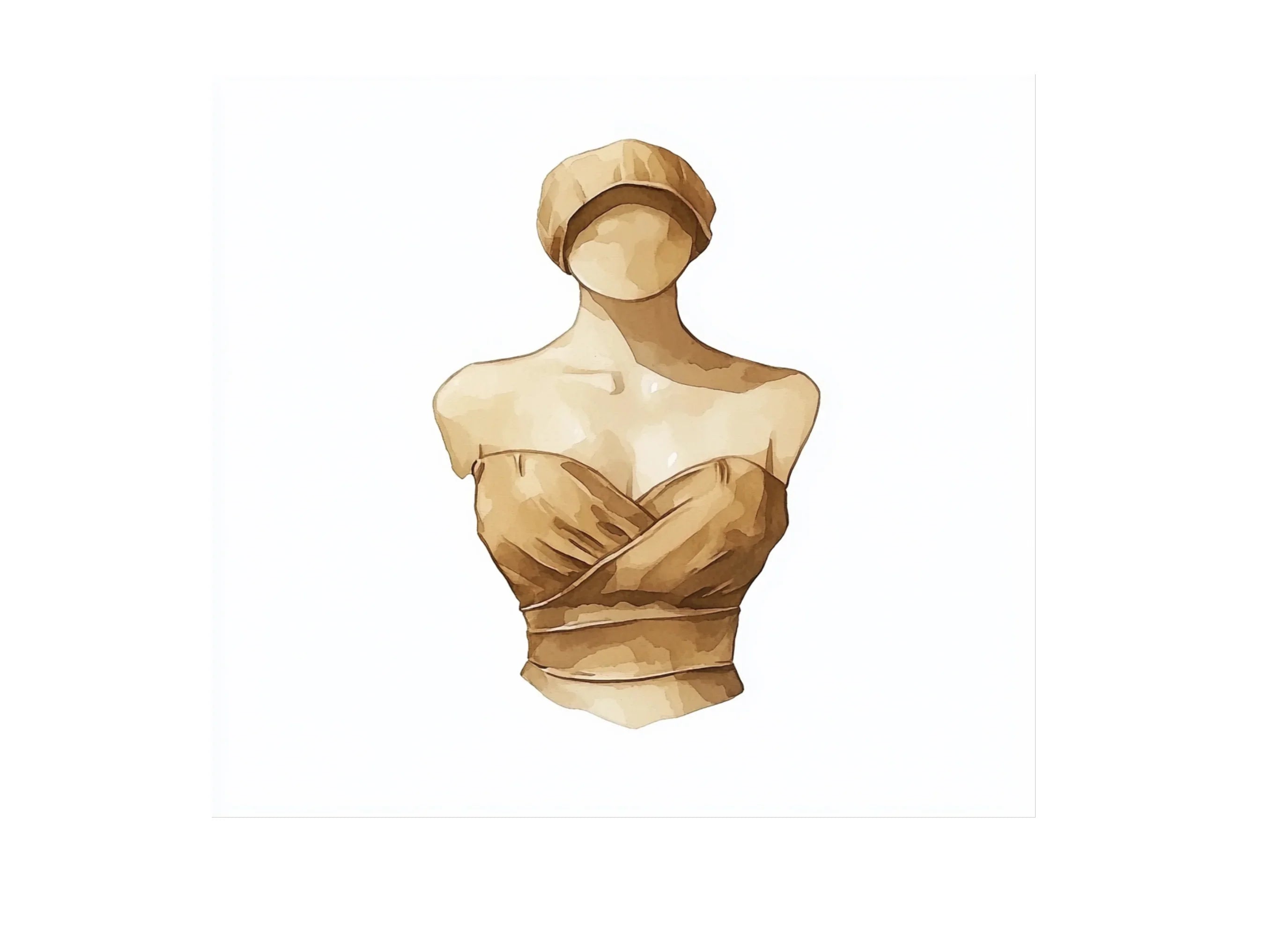 Vintage Mannequin Torso Clipart Bundle