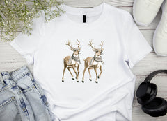 Santa and Reindeer Clipart Bundle - CraftNest - Digital Crafting and Art