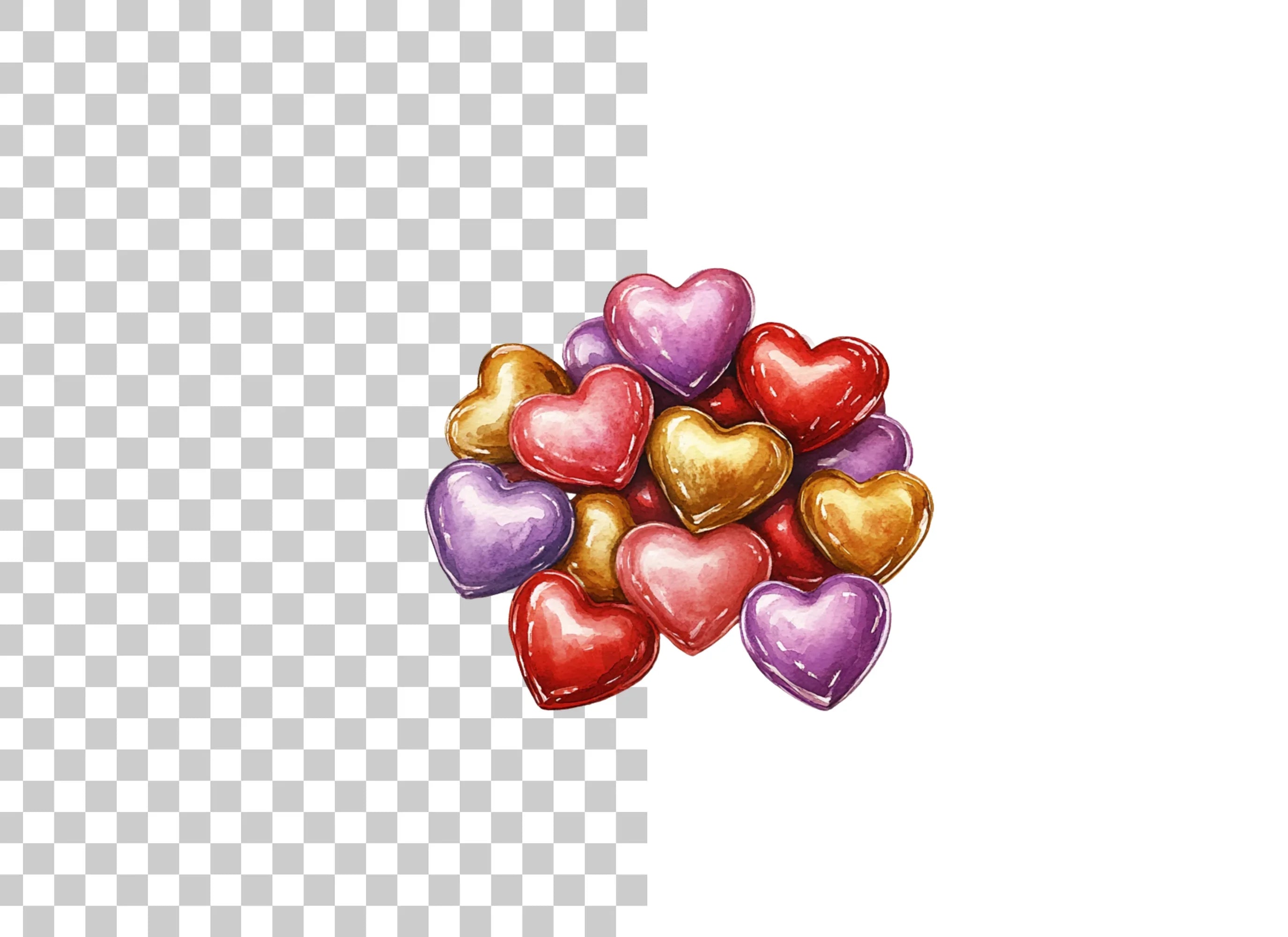 Heart Candy Clipart Bundle