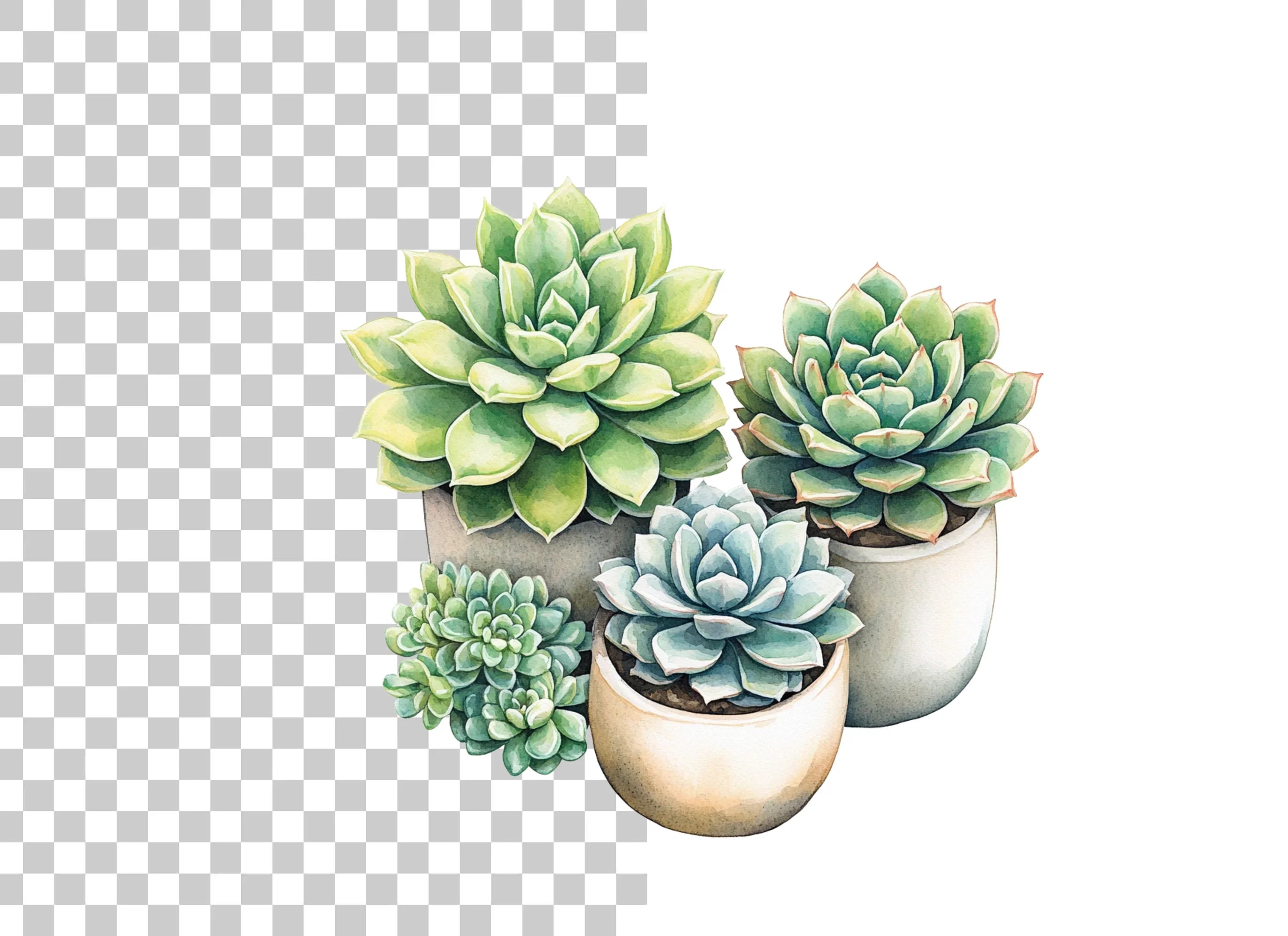 Succulent Plant Clipart Bundle